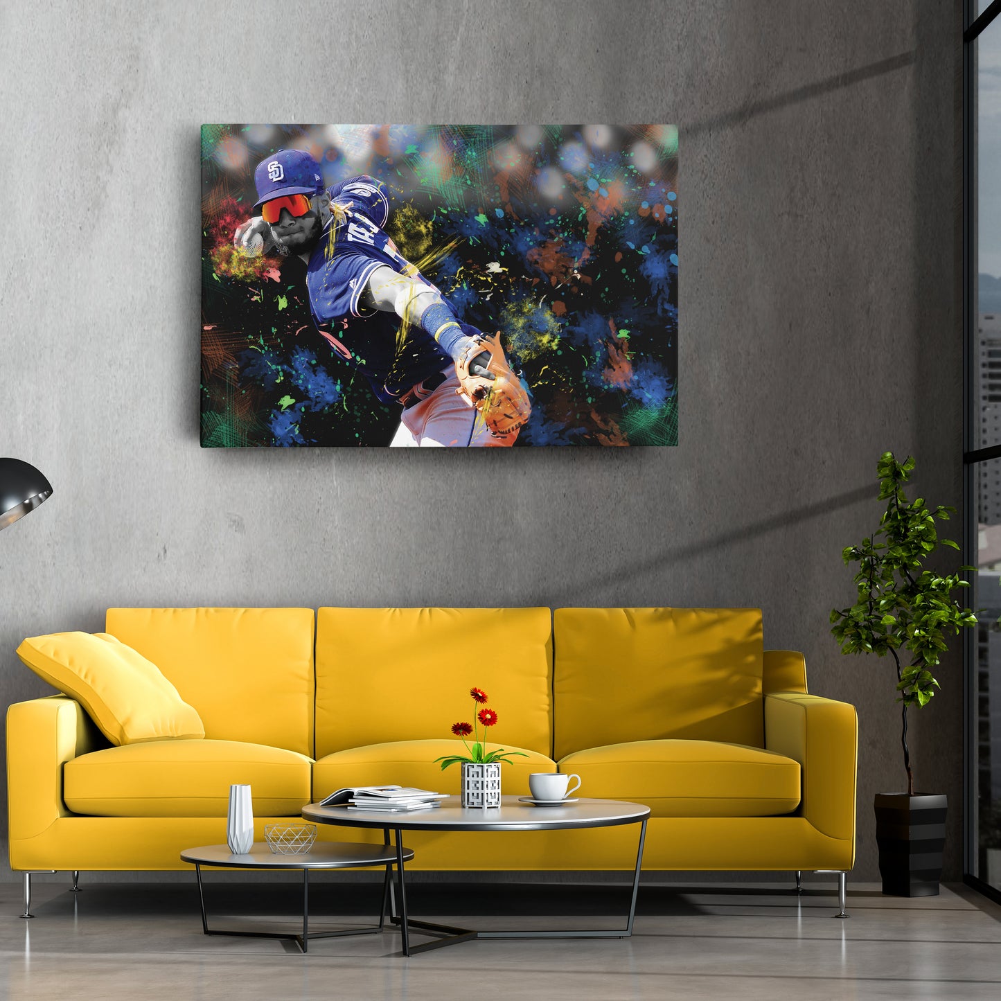 Fernando Tatis Jr. San Diego Padres MLB Canvas Wall Art – Baseball Star Poster
