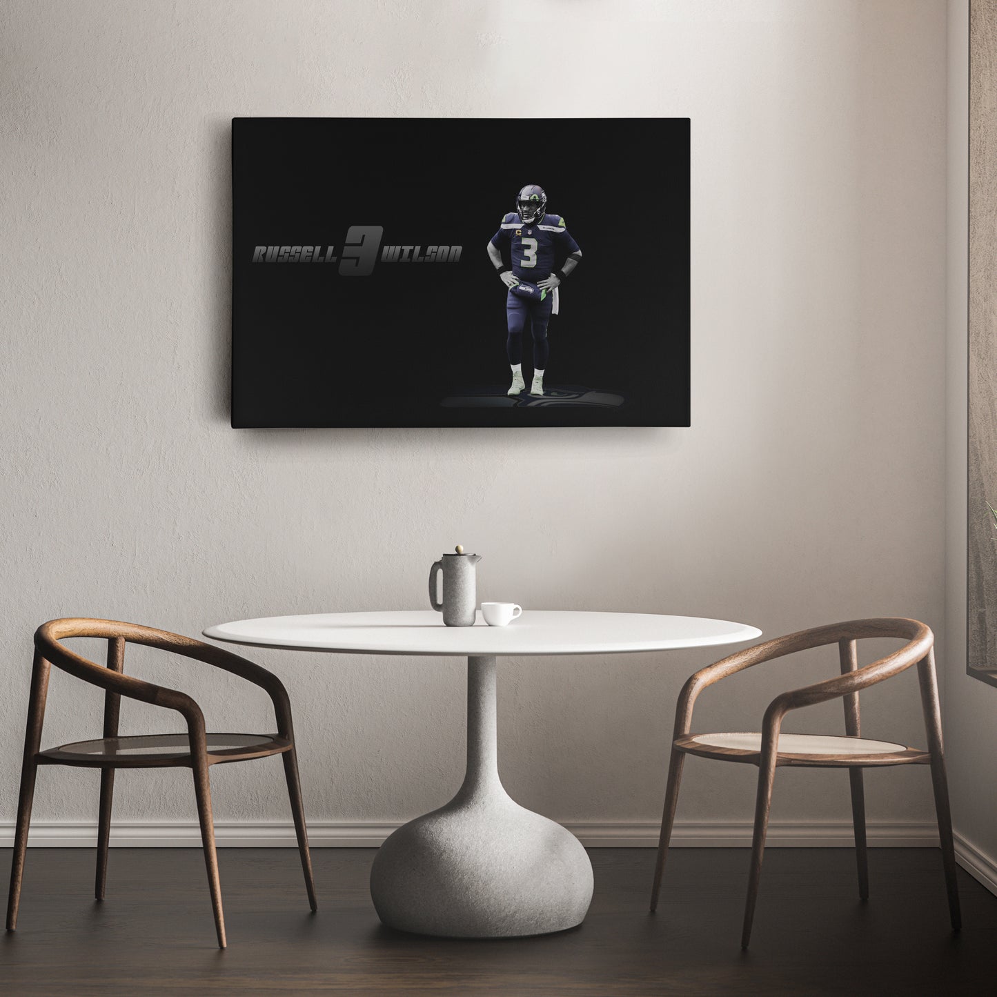 Russell Wilson NFL Canvas Wall Art – Seattle Seahawks Quarterback Decor
