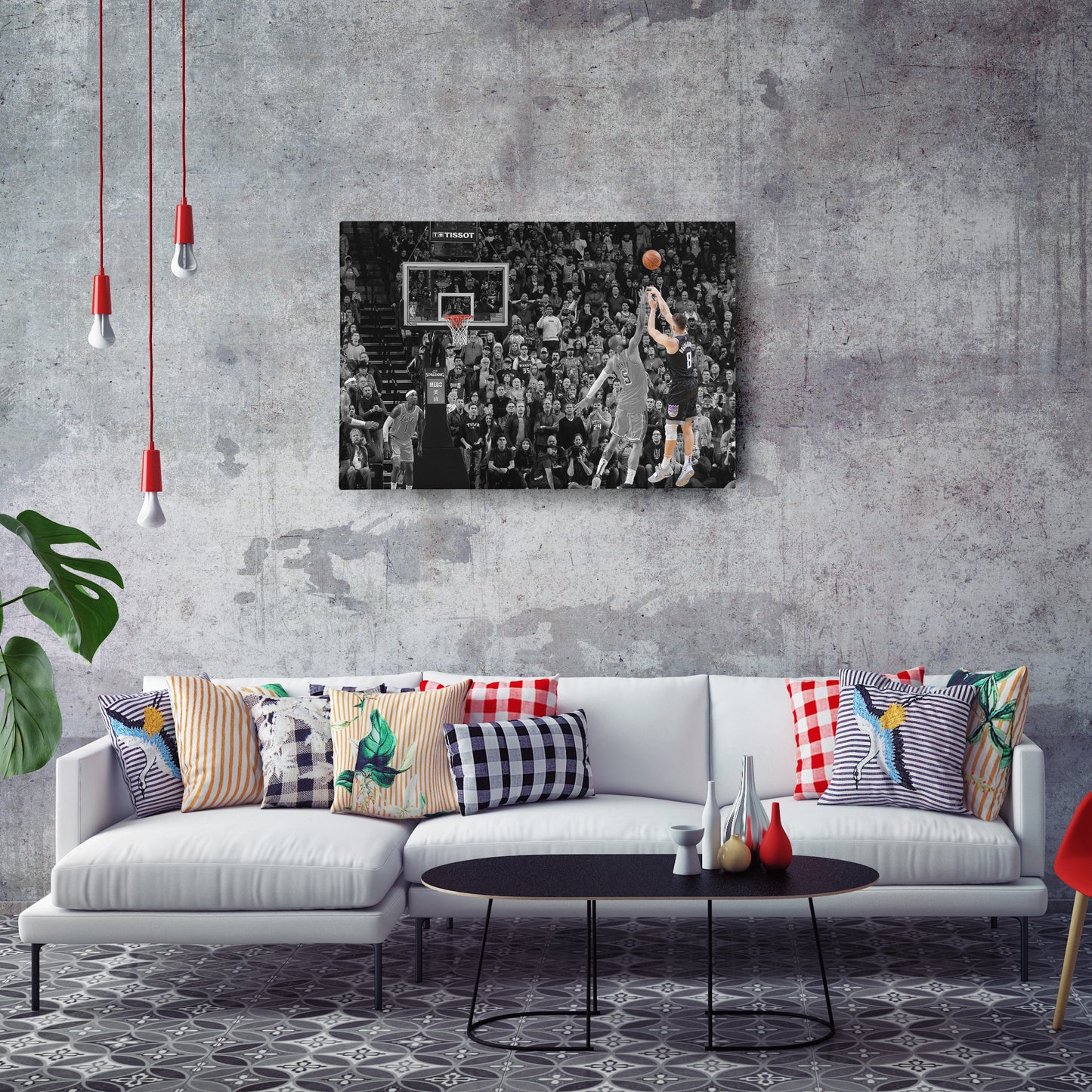 Bogdan Bogdanovic Buzzer Beater vs Lakers Canvas Wall Art Decor - NBA Highlight Art