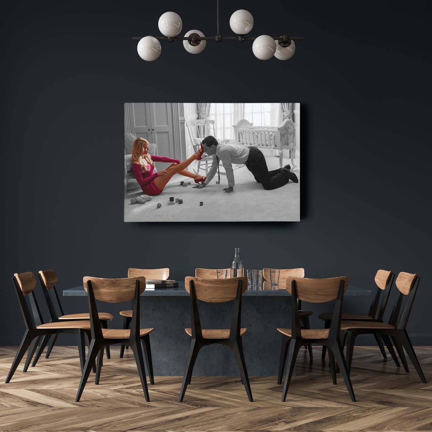 The Wolf of Wall Street Jordan Belfort & DiCaprio – Canvas Wall Art Decor