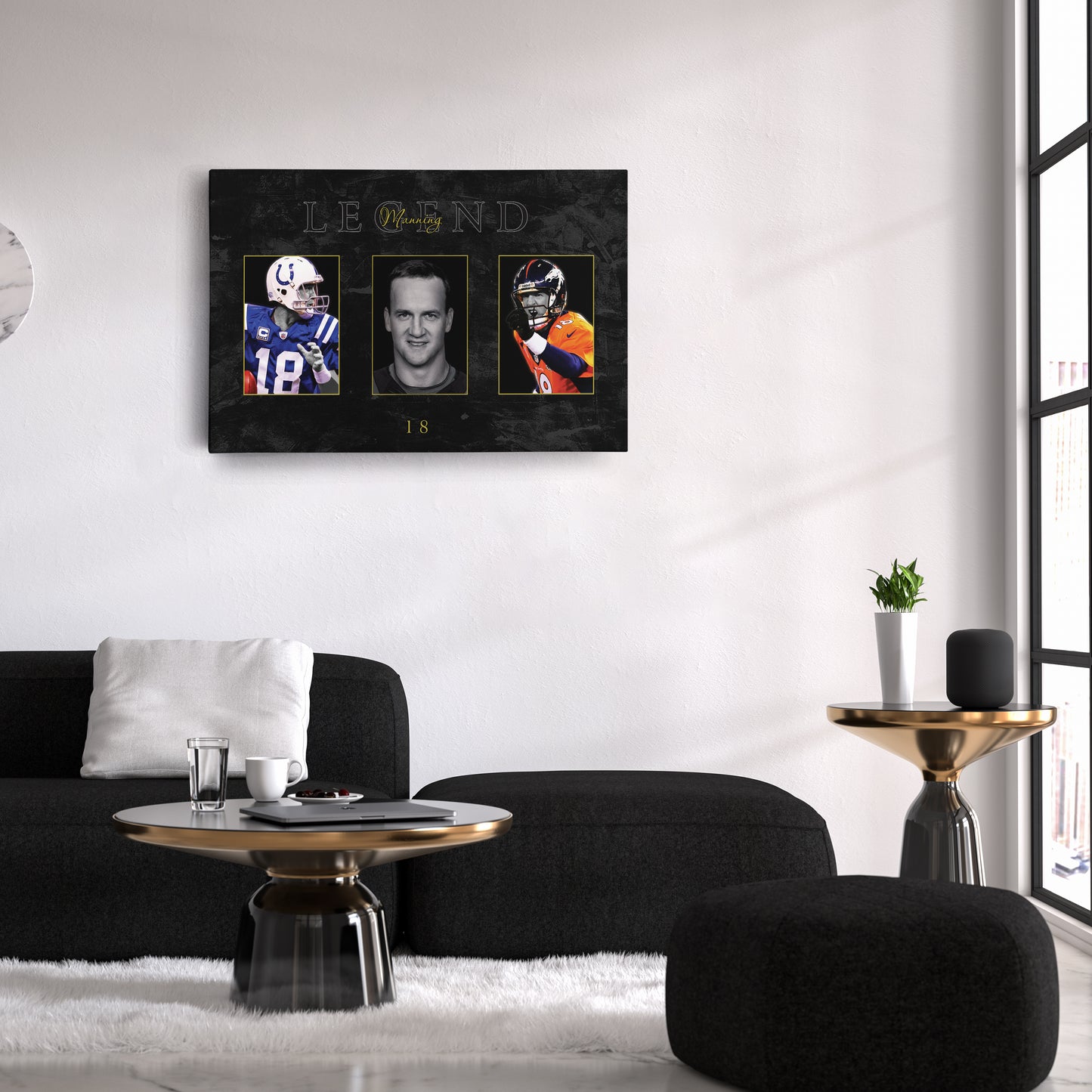 Peyton Manning NFL Canvas Wall Art – Football Legend Decor