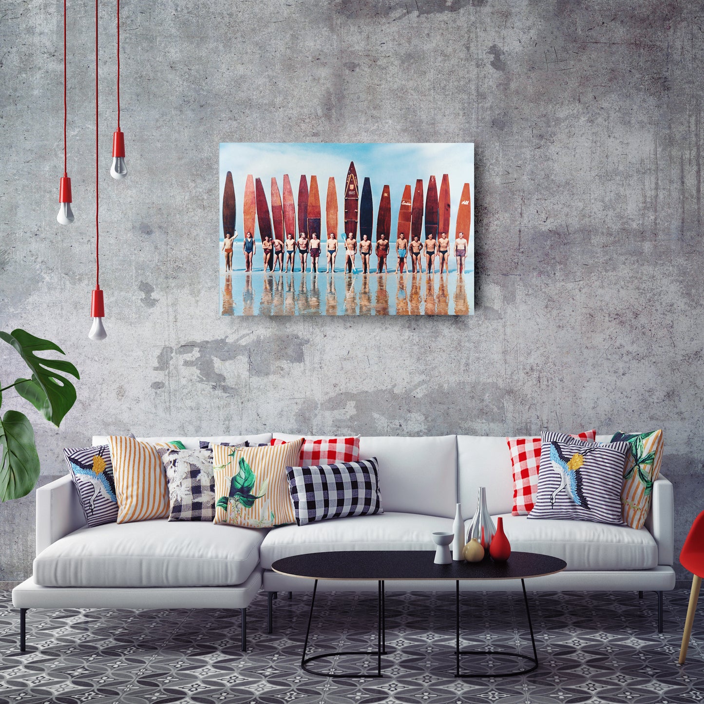 Evolution of Surfboard - Vintage Canvas Wall Art Decor for Surf Lovers