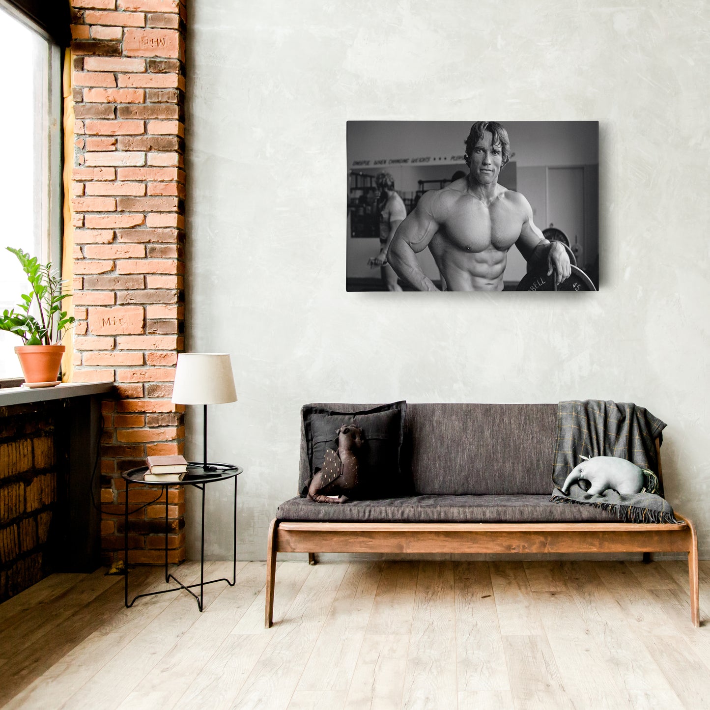 Arnold Schwarzenegger Poster Bodybuilding Canvas Wall Art Home Decor Framed Art