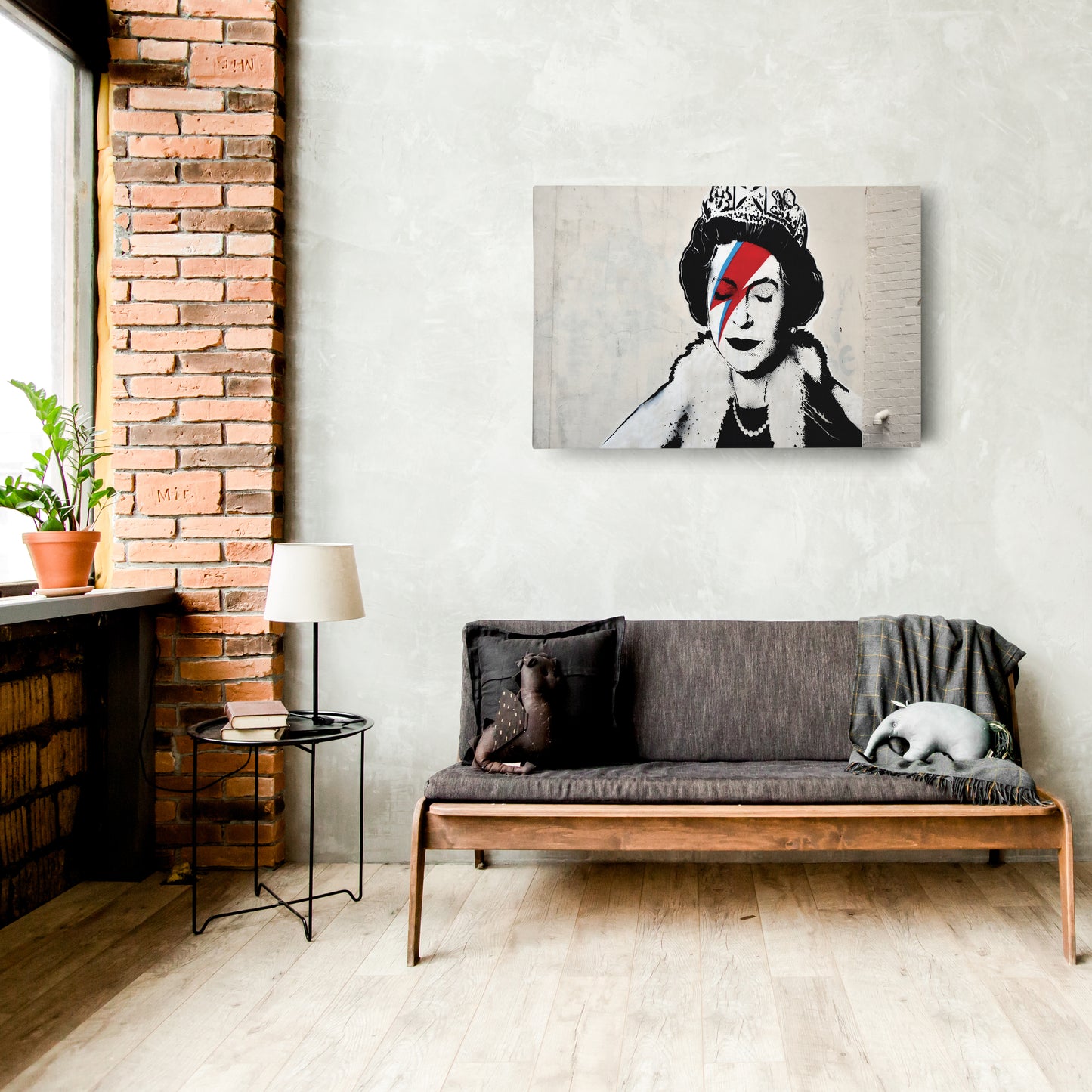 Banksy 'Queen' Canvas Print - Framed Wall Art