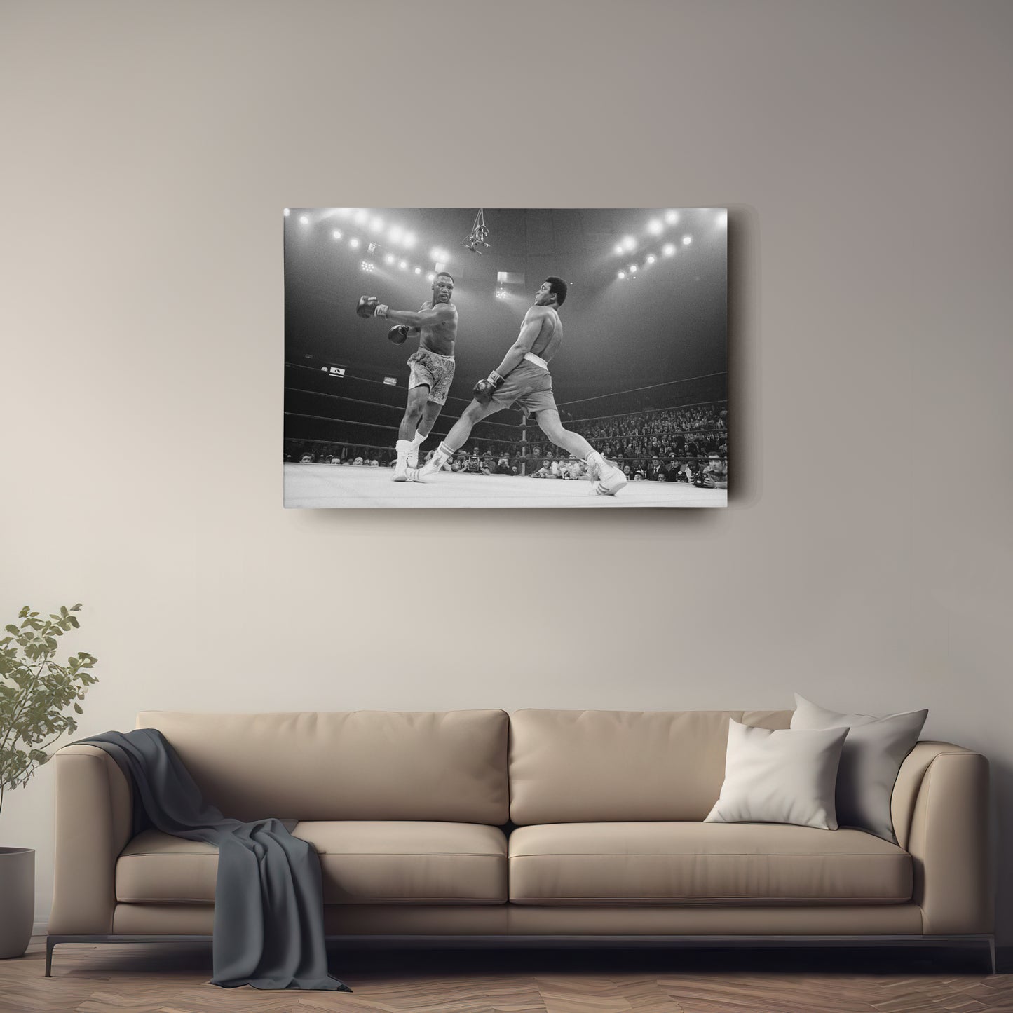 Muhammad Ali Boxing Knockout Canvas Art – Legendary Sports Fans Decor