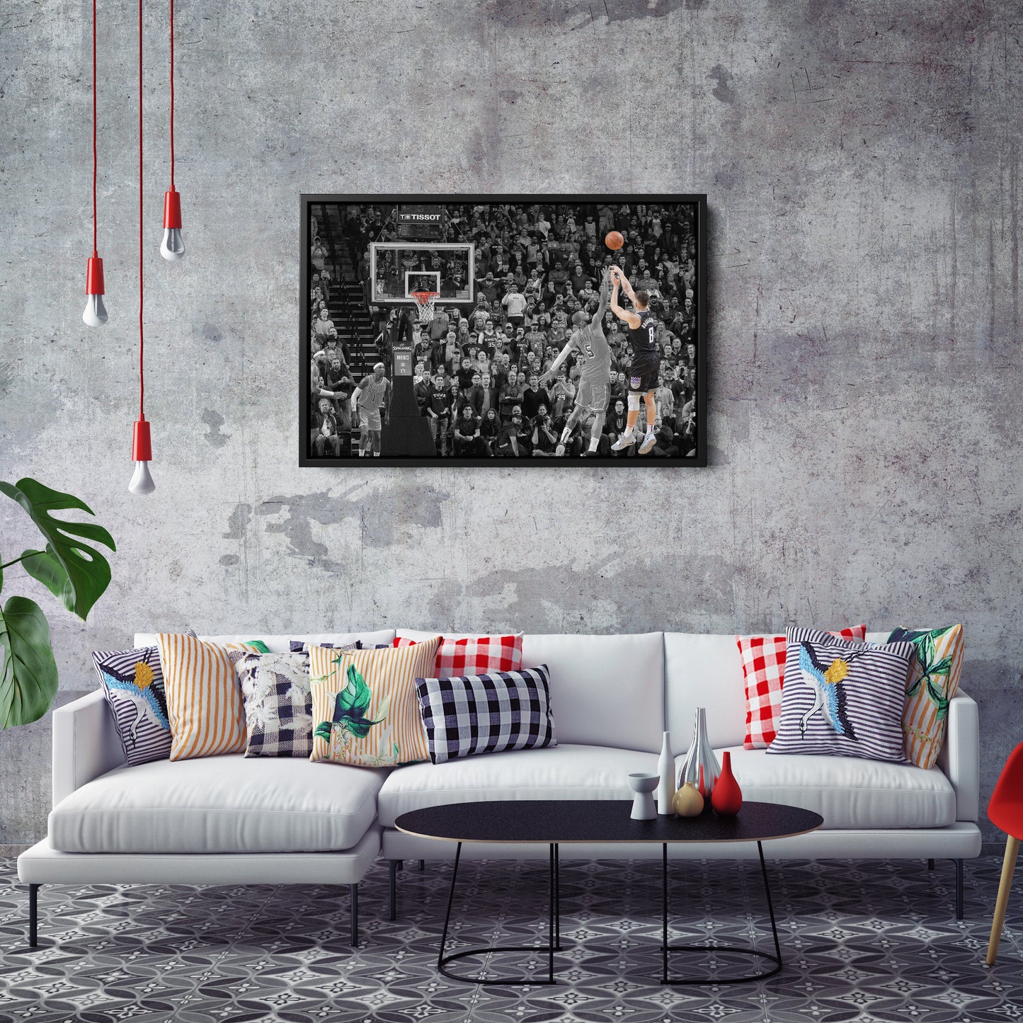 Bogdan Bogdanovic Buzzer Beater vs Lakers Canvas Wall Art Decor - NBA Highlight Art