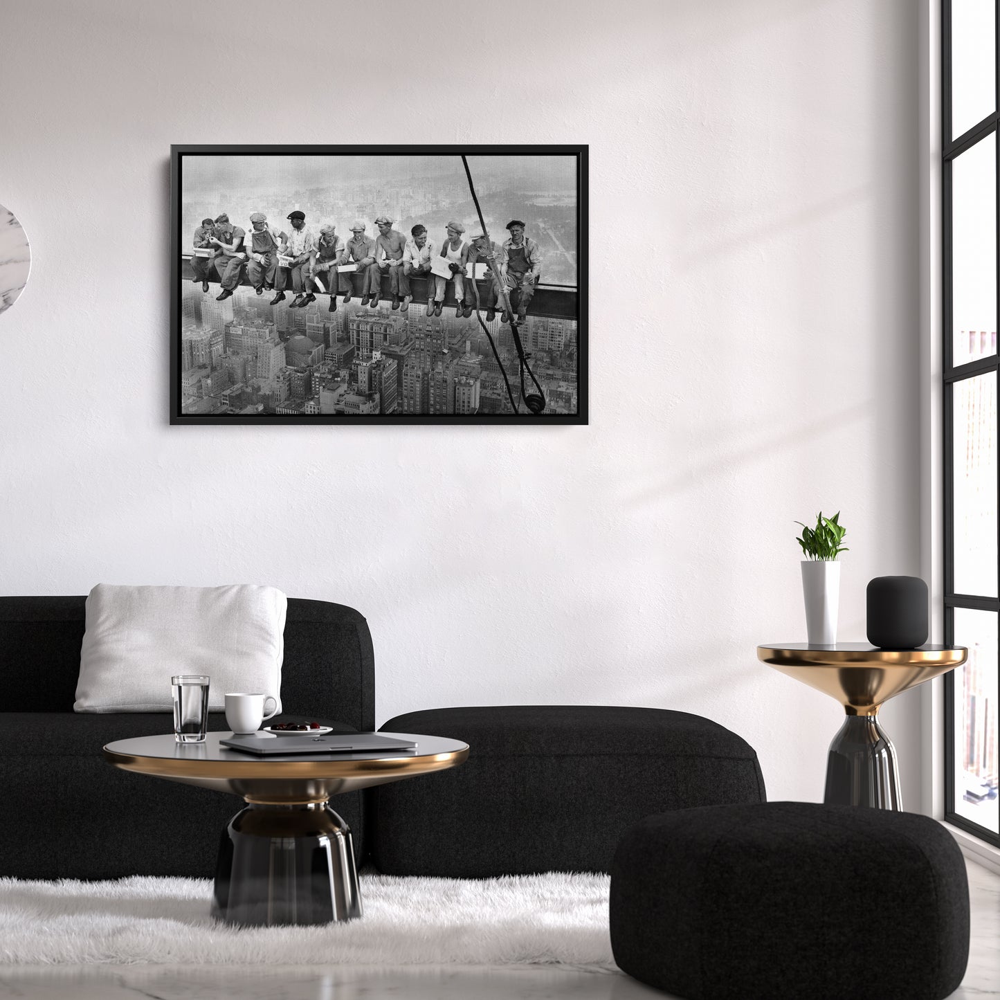 Lunch atop a Skyscraper New York Canvas Wall Art – Iconic Worker Print