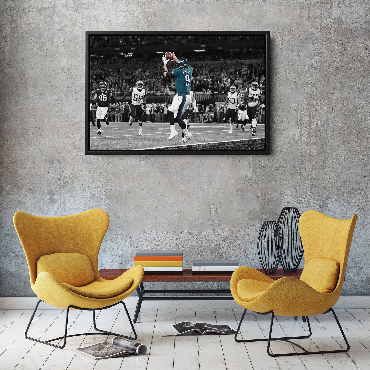 Nick Foles Super Bowl LII Philly Special Canvas Art - NFL Wall Decor