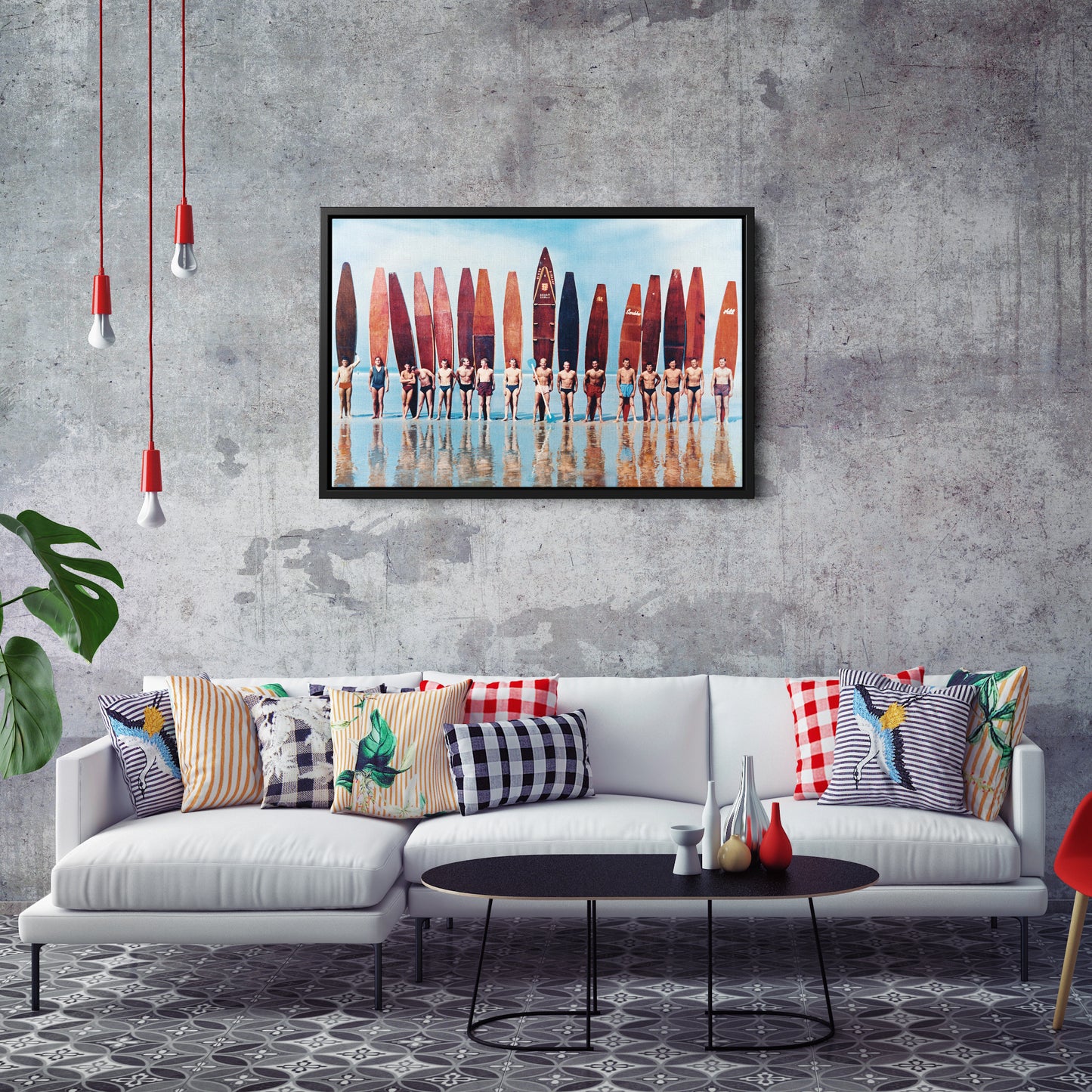 Evolution of Surfboard - Vintage Canvas Wall Art Decor for Surf Lovers