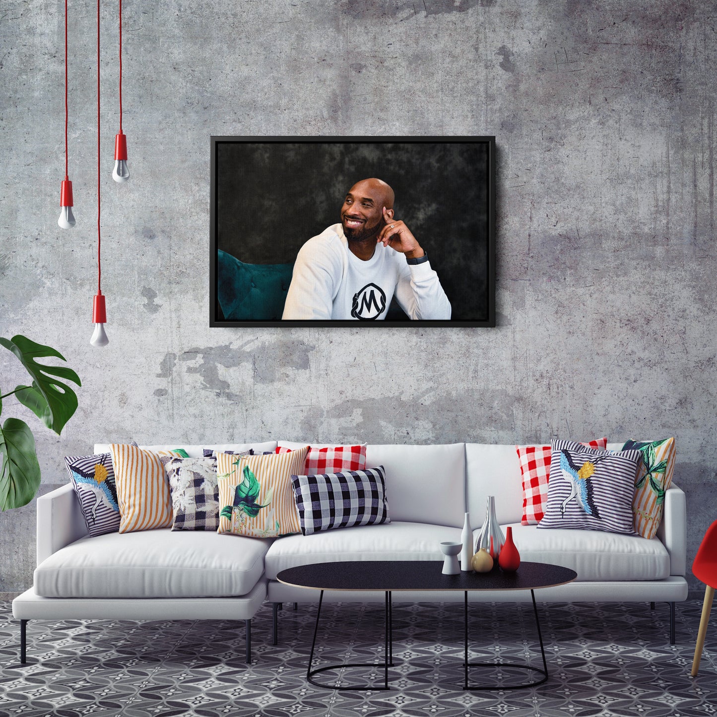 Black Mamba Kobe Bryant Basketball Canvas Wall Art – NBA Decor