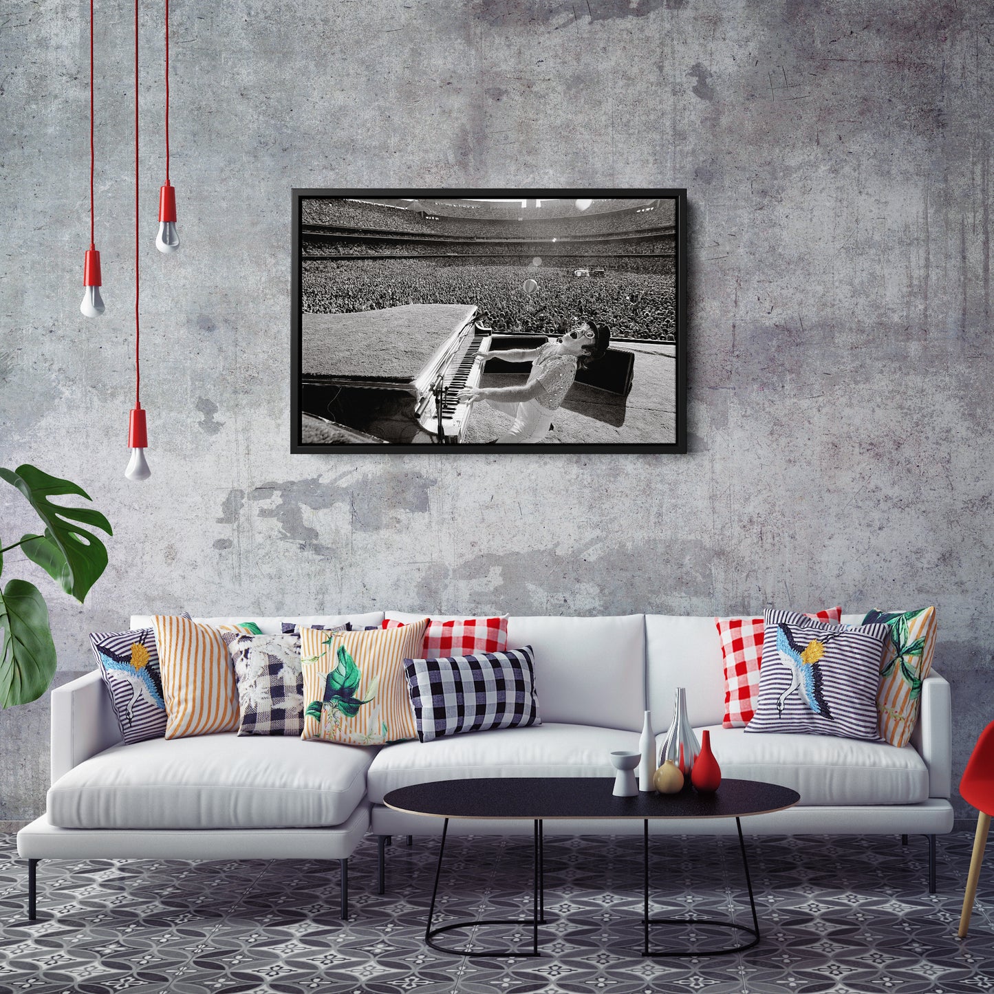 Elton John Dodger Stadium Poster – Canvas Wall Art Home Decor