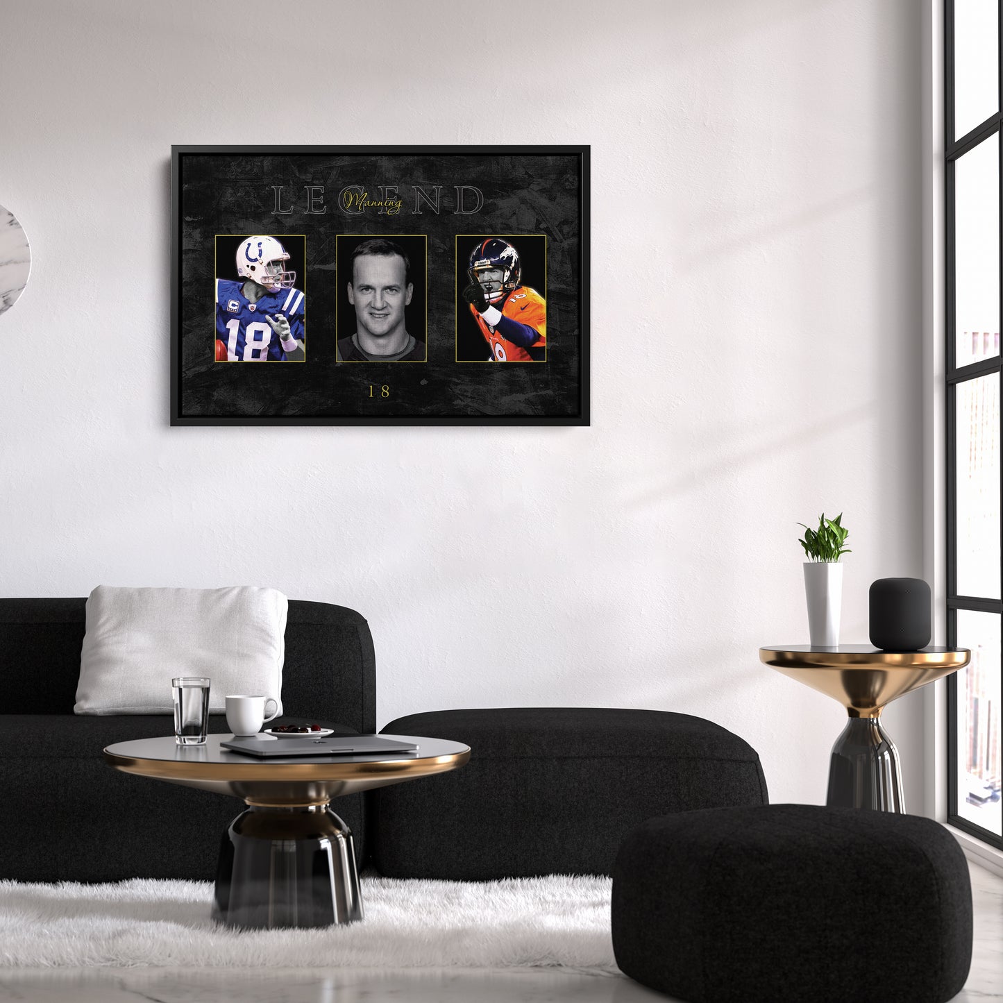 Peyton Manning NFL Canvas Wall Art – Football Legend Decor