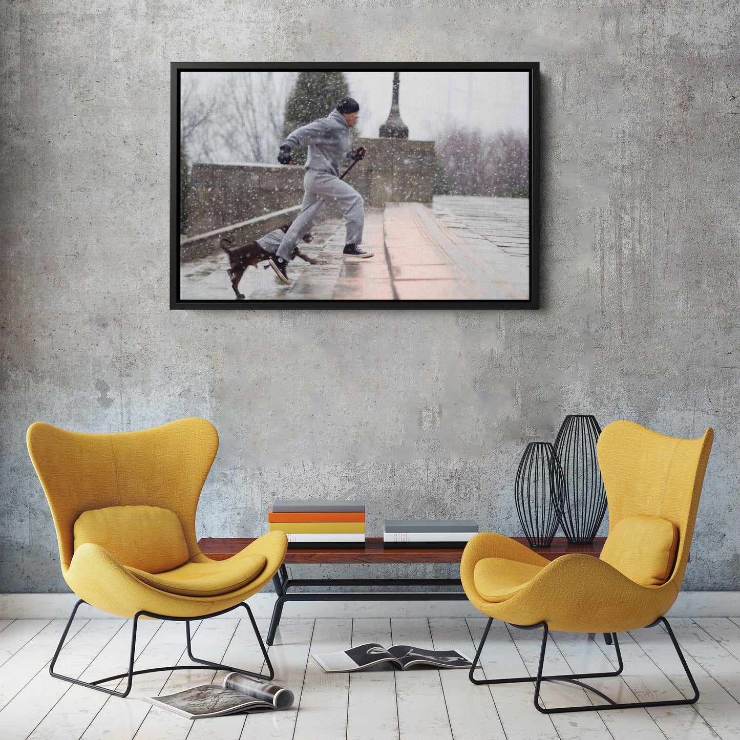 Rocky Balboa Boxing Canvas Wall Art – Legendary Movie Icon Decor