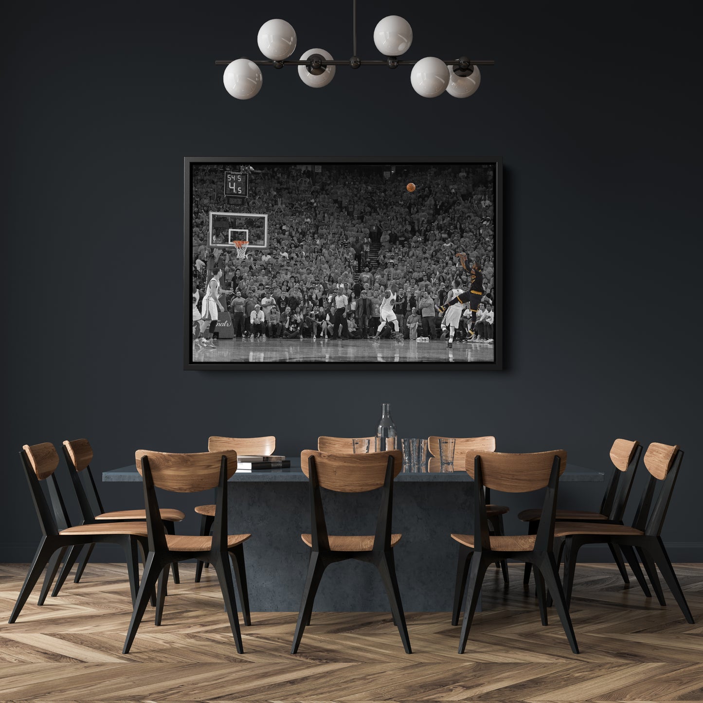 Kyrie Irving Game Winner vs Warriors Canvas Wall Art Decor - NBA Playoff Moment Art