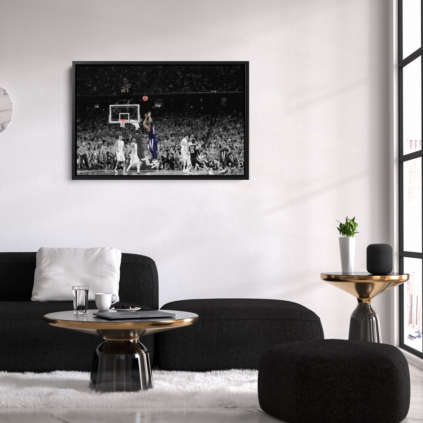 Kris Jenkins Buzzer Beater Villanova vs. North Carolina Canvas Wall Art Decor - NCAA Champion Art