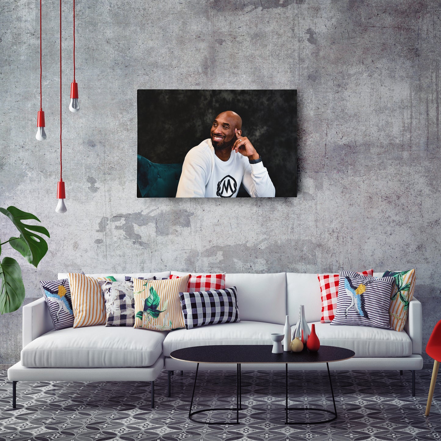 Black Mamba Kobe Bryant Basketball Canvas Wall Art – NBA Decor