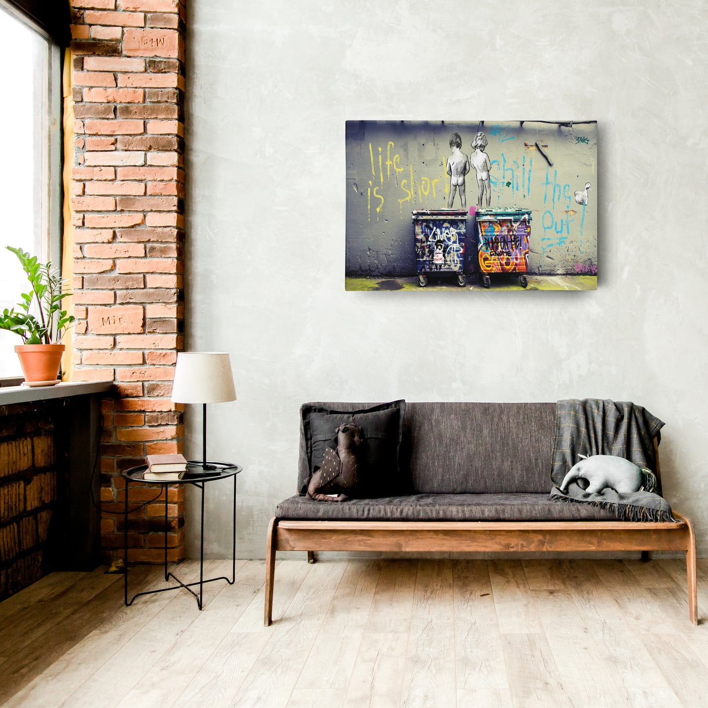 Banksy 'Boys' Canvas Print - Framed Wall Art for Home Decor
