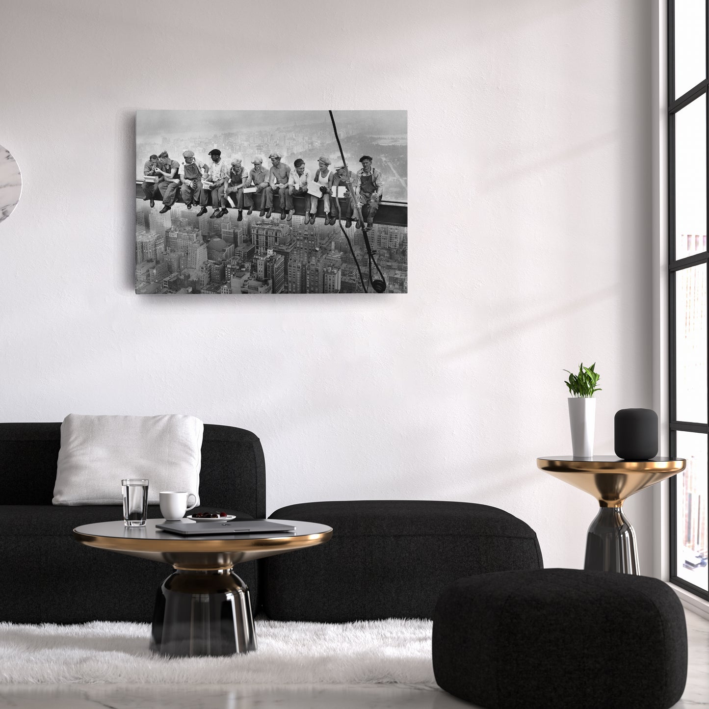 Lunch atop a Skyscraper New York Canvas Wall Art – Iconic Worker Print
