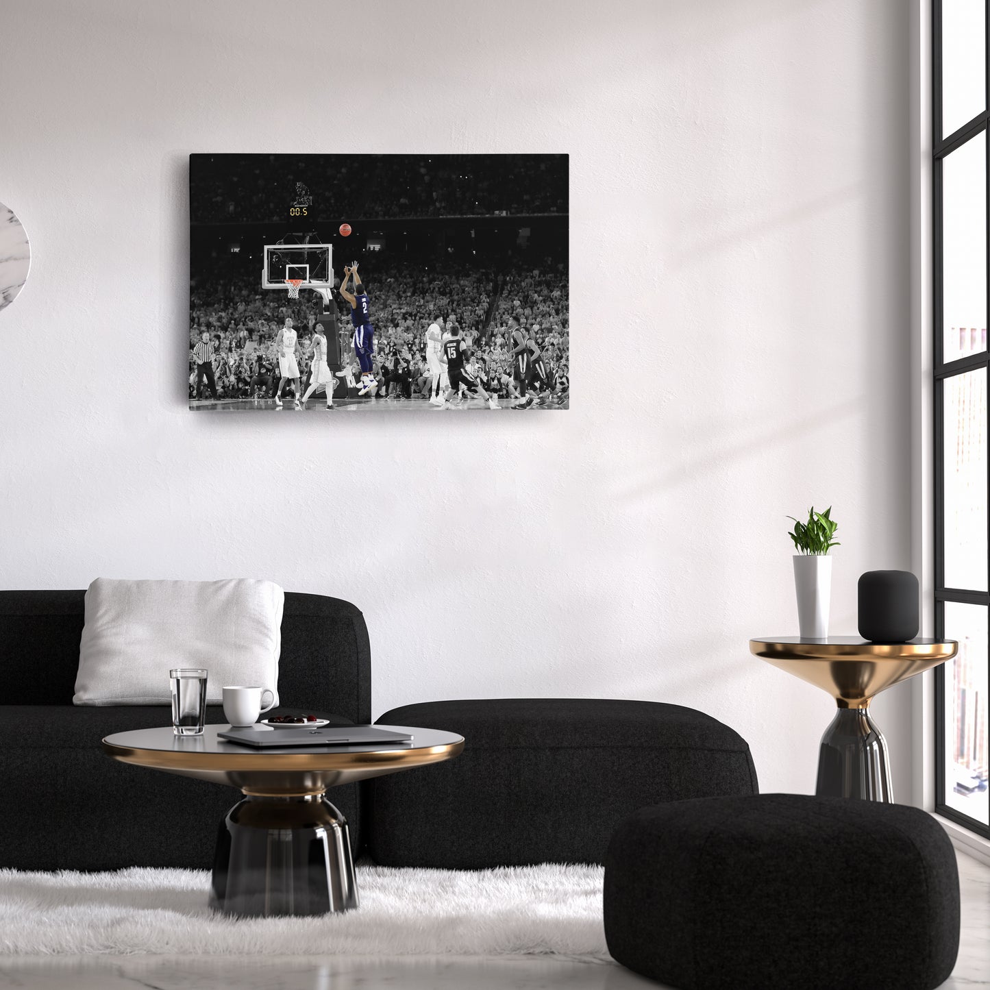 Kris Jenkins Buzzer Beater Villanova vs. North Carolina Canvas Wall Art Decor - NCAA Champion Art