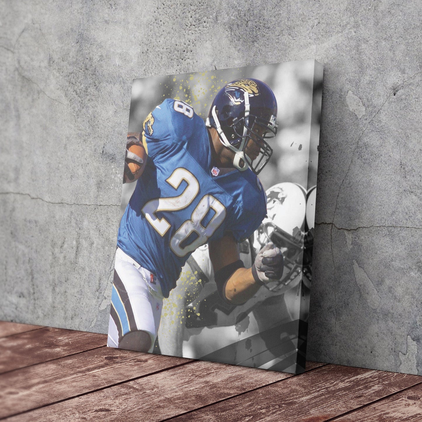 Taylor's 90-Yard Touchdown Jaguars Canvas Art - NFL Wall Decor Print