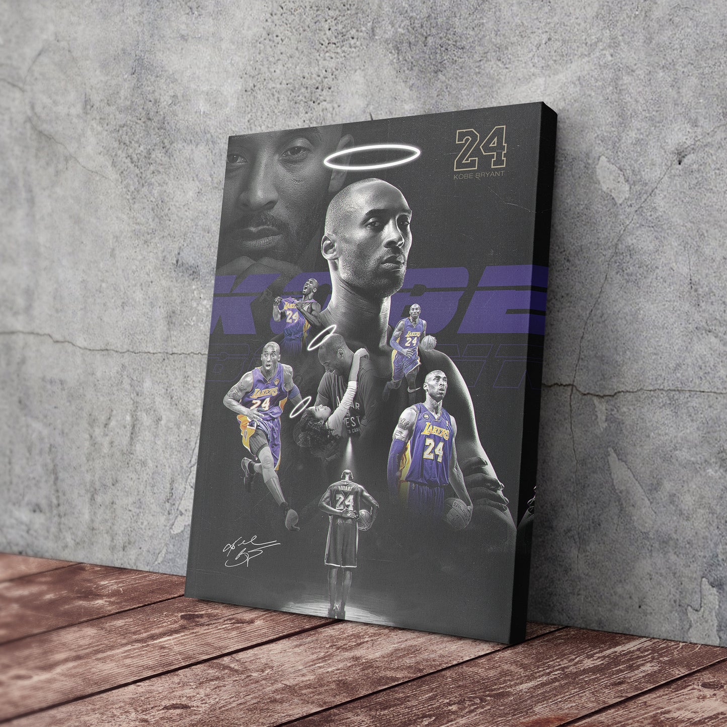 Mamba Out Kobe Bryant 2-24-20 Basketball Canvas Art – A Lasting Tribute