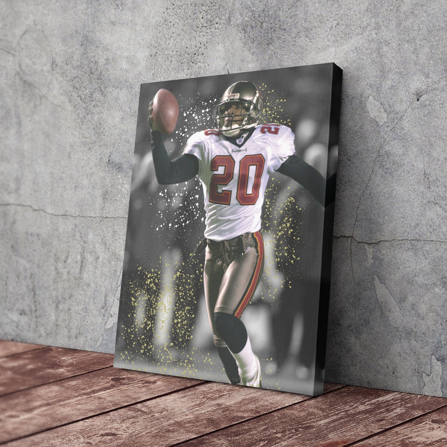 Barber’s Pick-6 Tampa Bay Buccaneers Canvas Wall Art Decor - NFL Game Moment