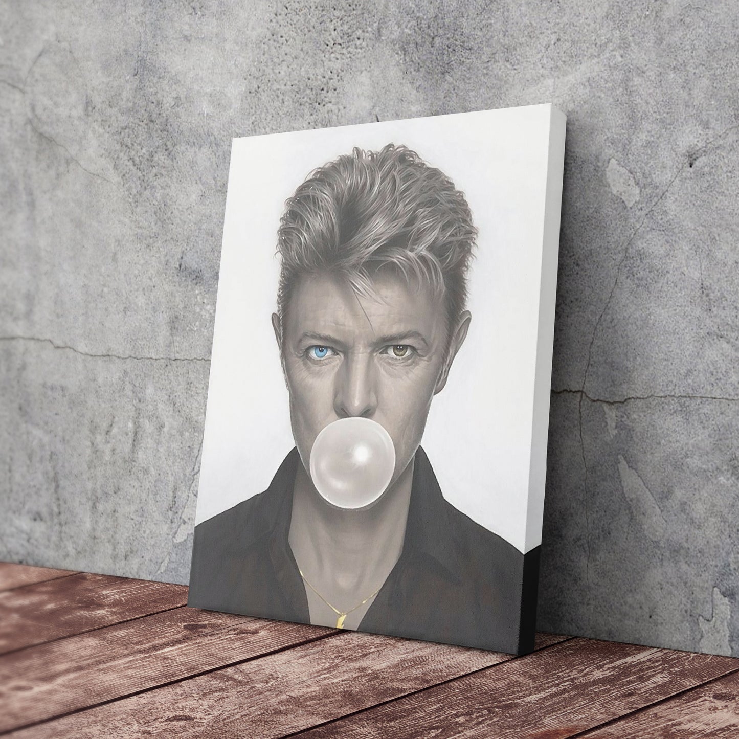 David Bowie Poster Chewing Gum Canvas Wall Art Home Decor Framed Art