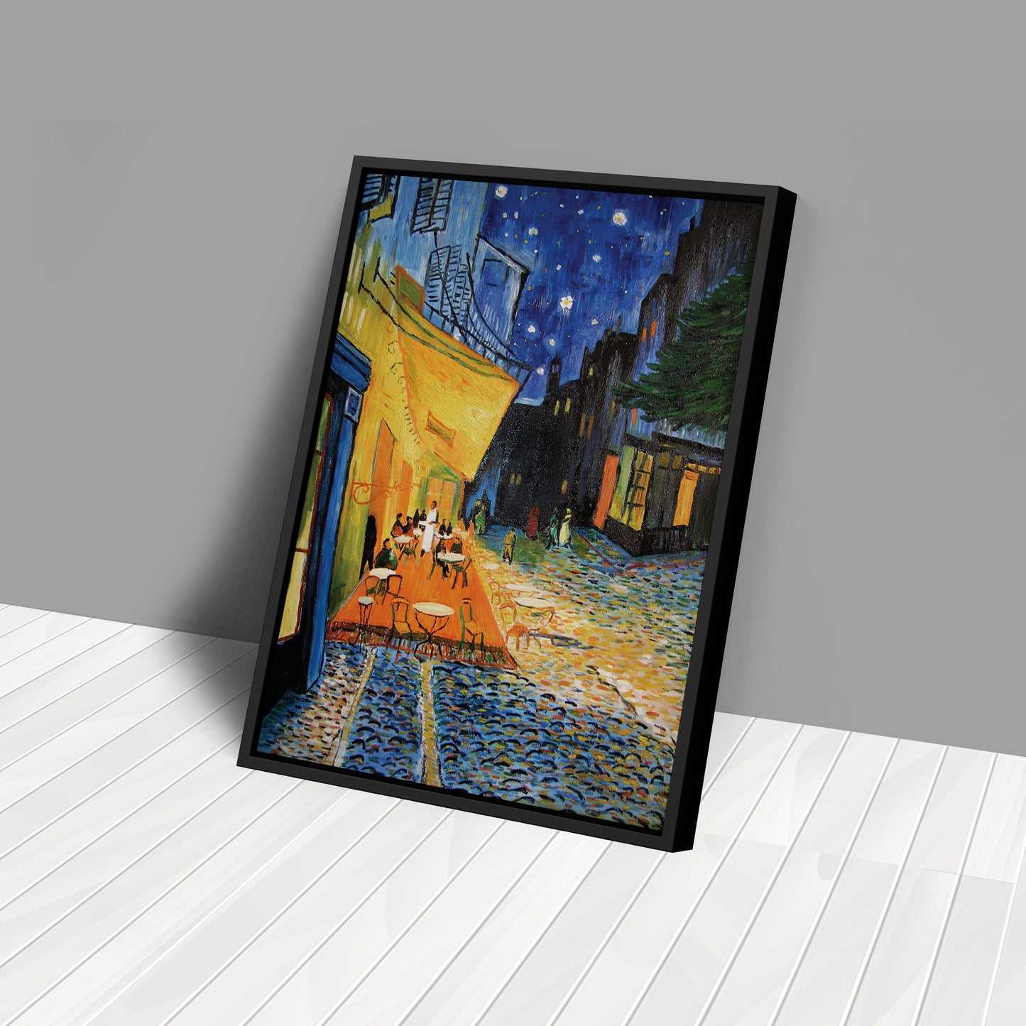 Vincent Van Gogh's Cafe Terrace at Night Canvas Art - Famous Painting Decor