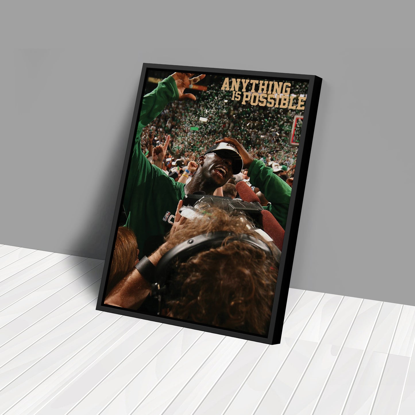 Kevin Garnett ‘Anything is Possible’ Poster Canvas Wall Art Decor - Celtics Icon Art