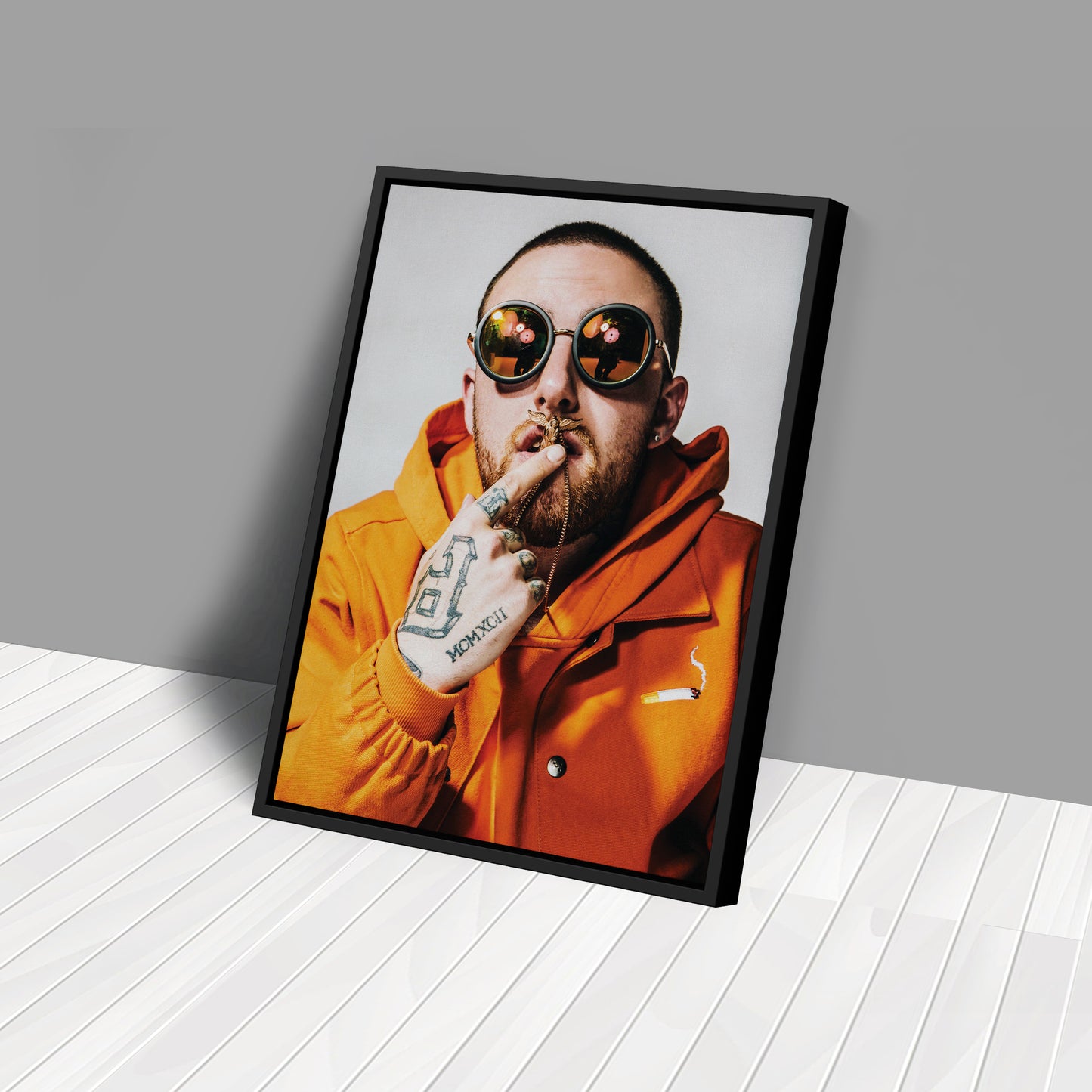 Mac Miller Poster Rapper Canvas Art – A Portrait of Greatness