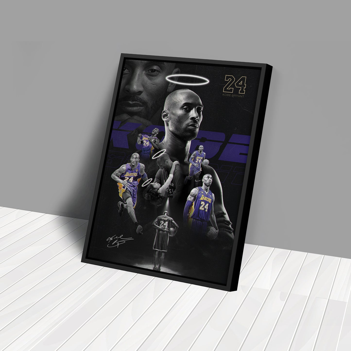 Mamba Out Kobe Bryant 2-24-20 Basketball Canvas Art – A Lasting Tribute