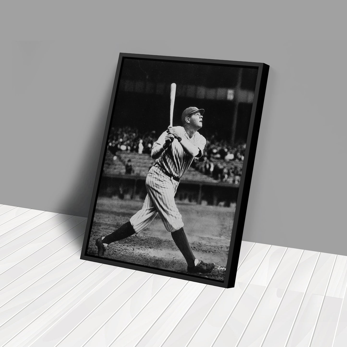 Babe Ruth Classic Baseball Vintage Canvas Wall Art Decor - Timeless Sports Art