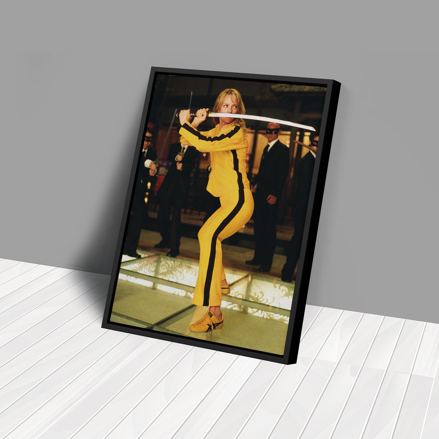 Kill Bill Uma Thurman Movie Scene Canvas Wall Art – Cinematic Action Poster