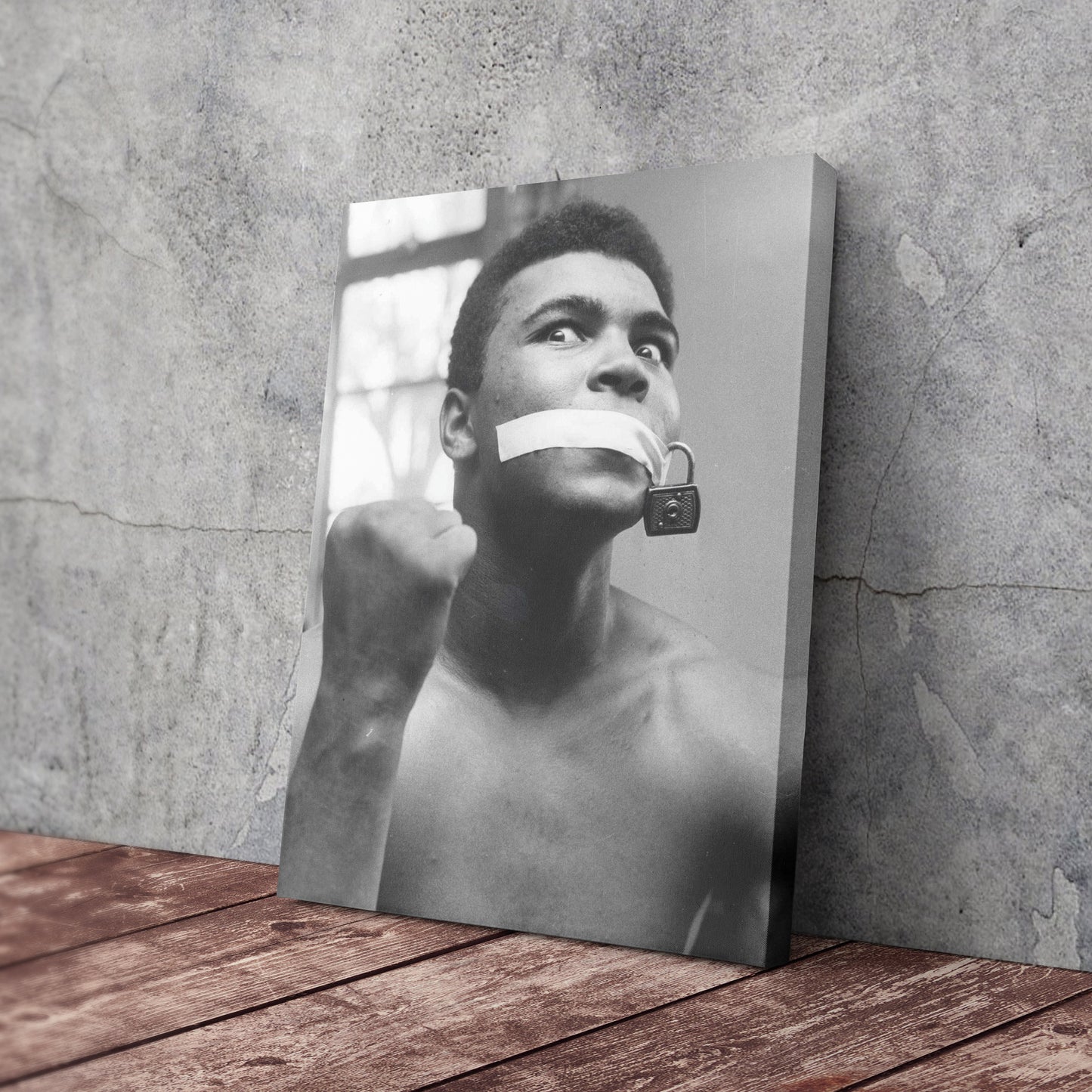 Muhammad Ali Boxing Silent Canvas Art – Legendary Fighter Decor