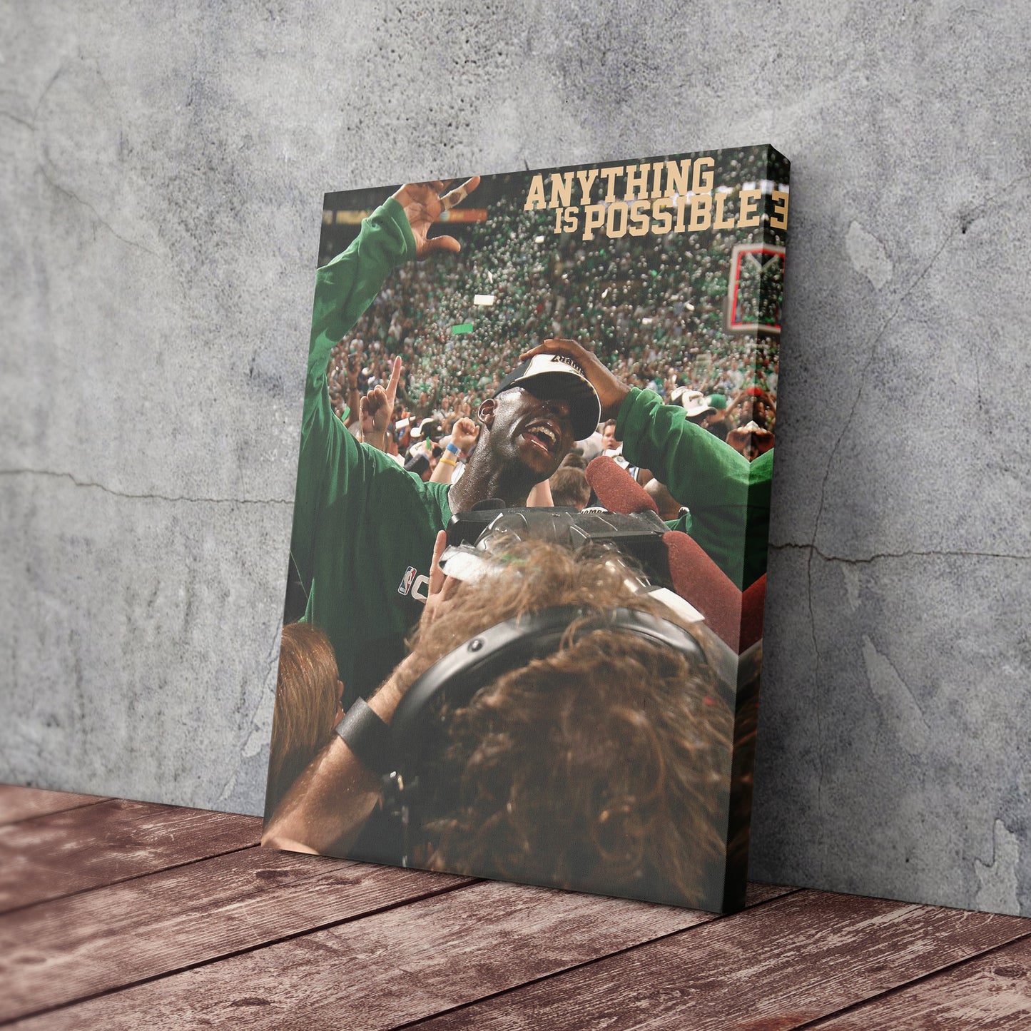 Kevin Garnett ‘Anything is Possible’ Poster Canvas Wall Art Decor - Celtics Icon Art
