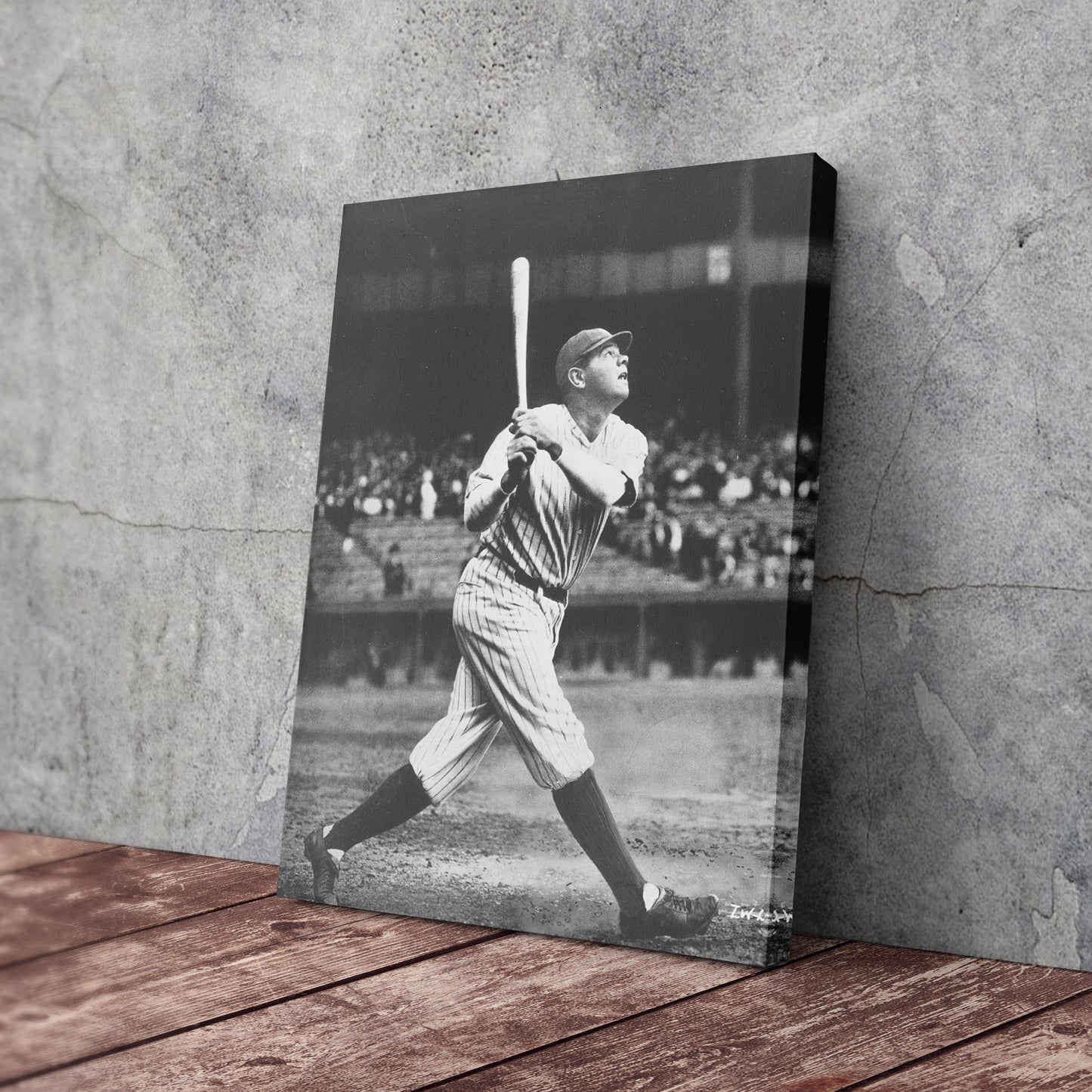 Babe Ruth Classic Baseball Vintage Canvas Wall Art Decor - Timeless Sports Art