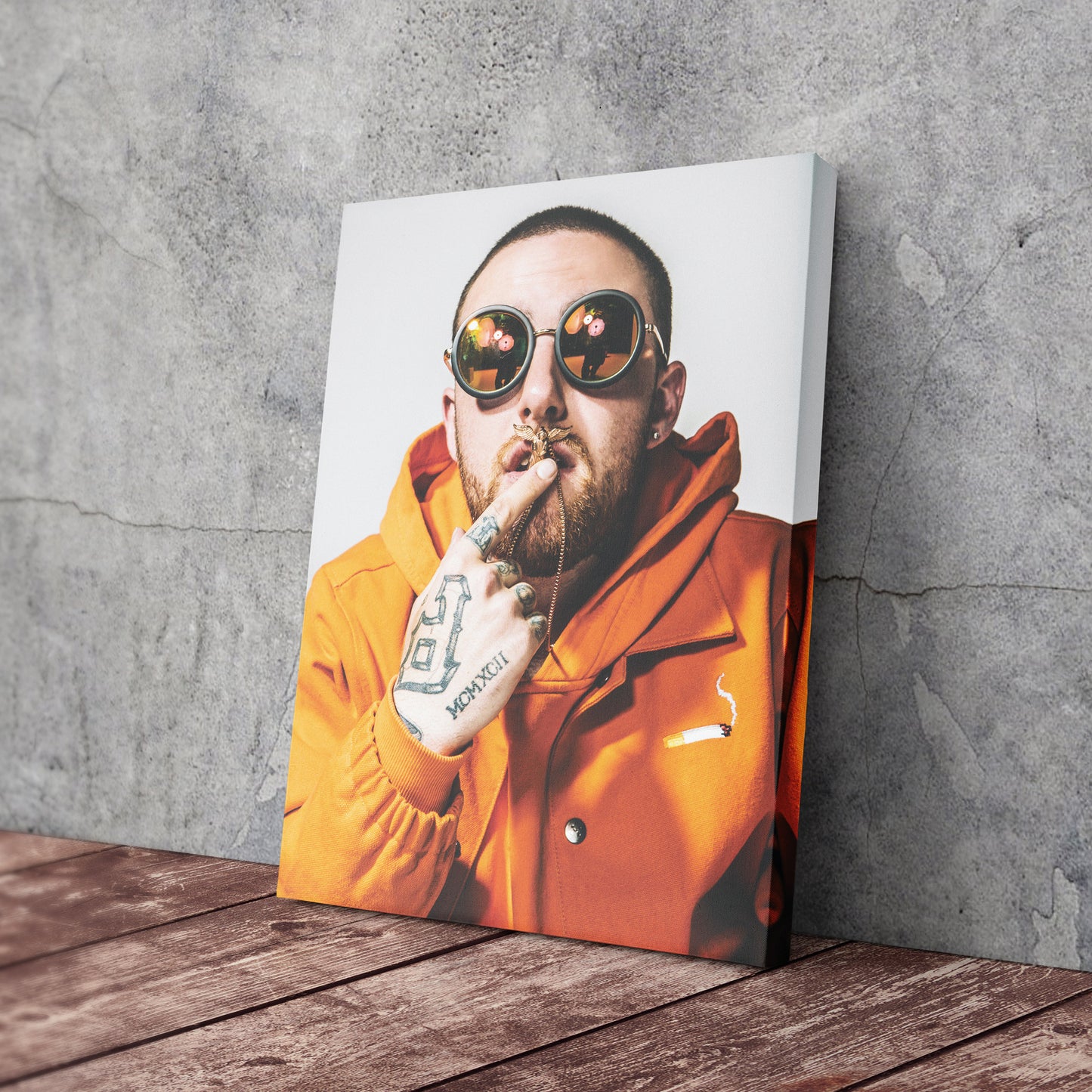 Mac Miller Poster Rapper Canvas Art – A Portrait of Greatness