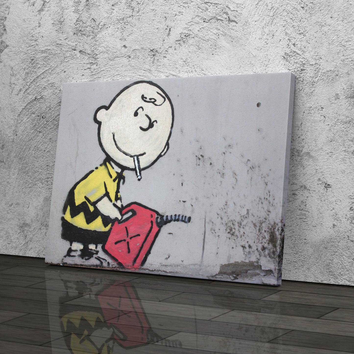 Banksy 'Gas and Smoke' Canvas Print - Framed Wall Art
