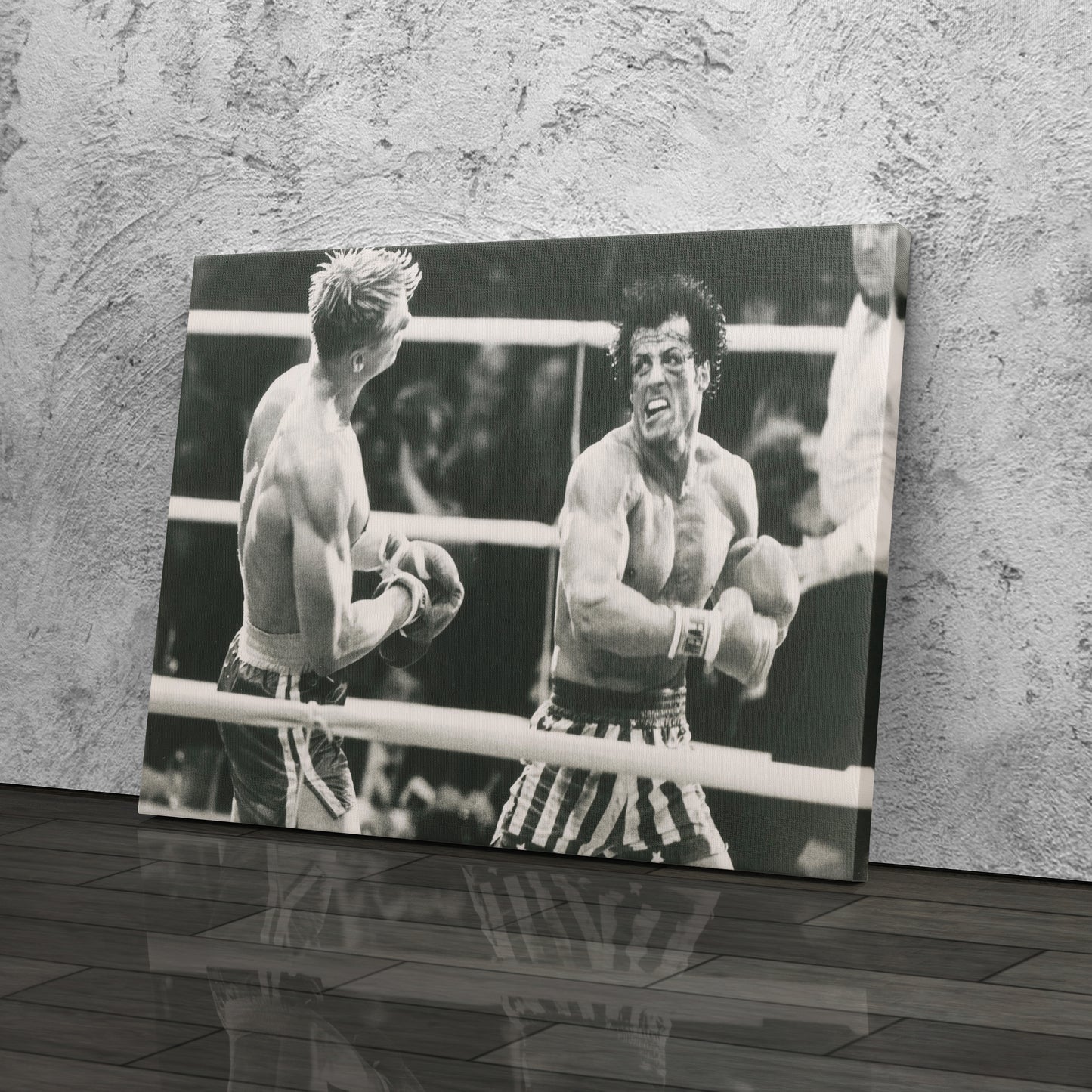 Rocky Balboa vs Ivan Drago Poster – Boxing Movie Canvas Wall Art Decor
