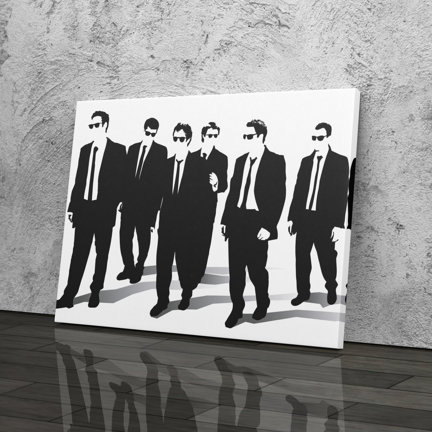 Reservoir Dogs Illustration Canvas Art – Cult Movie Icon Decor