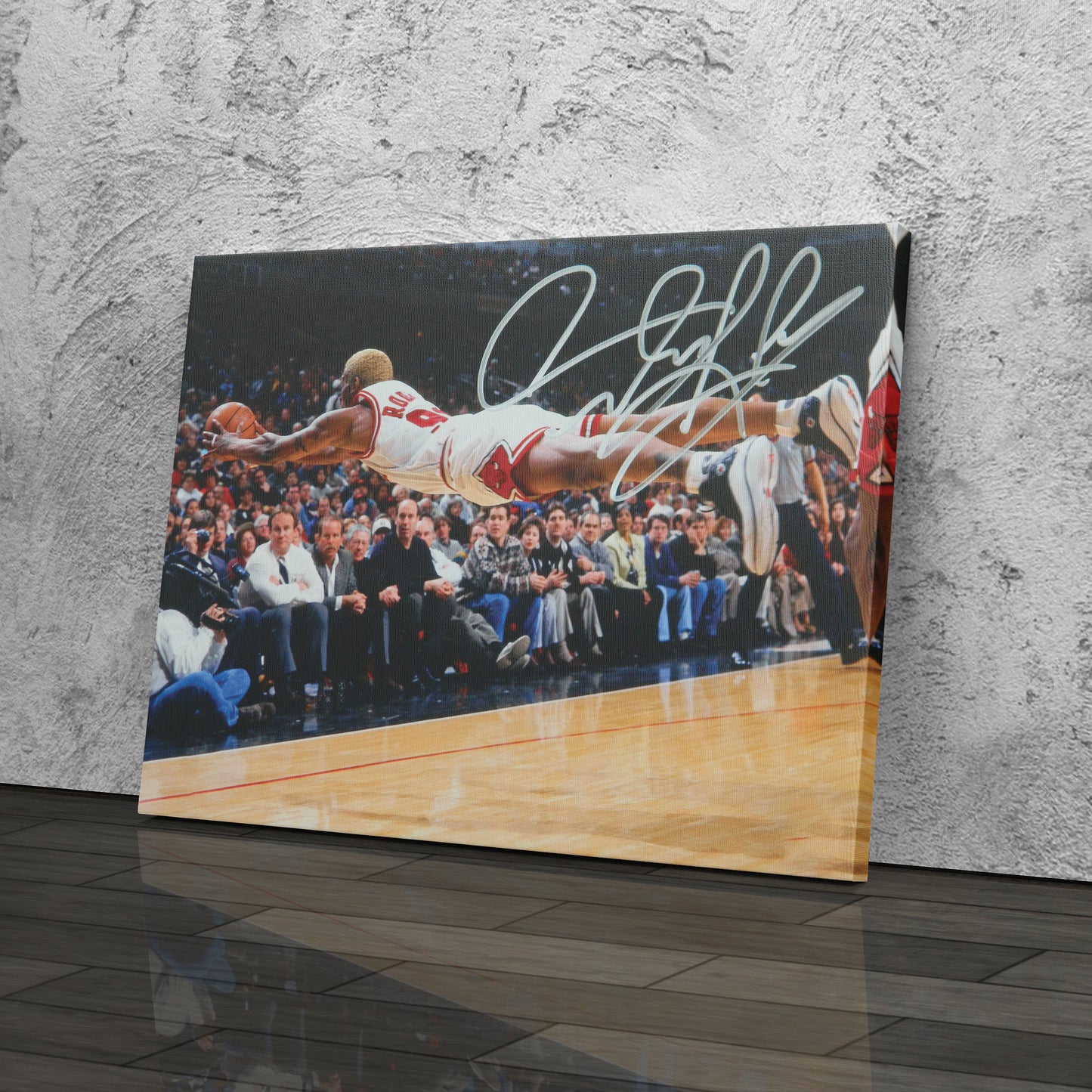 Dennis Rodman Chicago Bulls Canvas Wall Art – NBA Basketball Legend Art