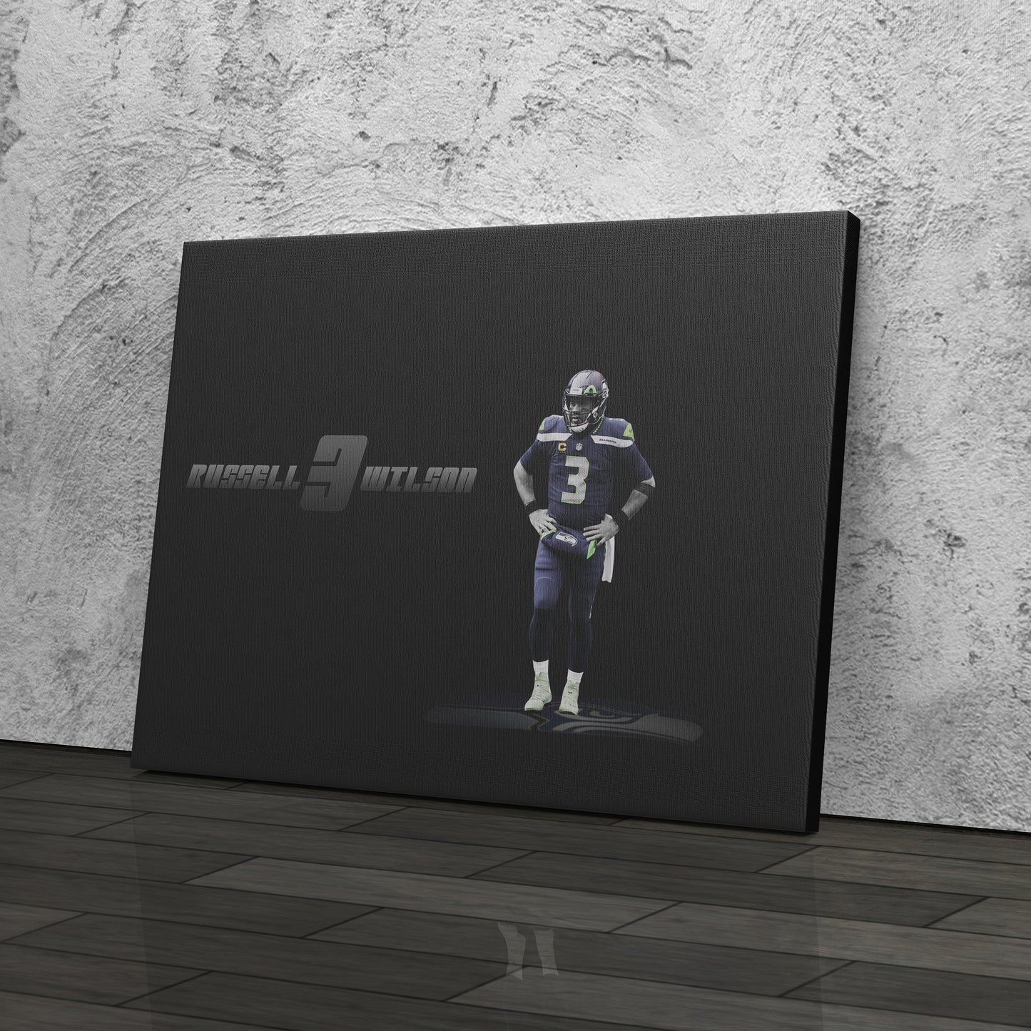 Russell Wilson NFL Canvas Wall Art – Seattle Seahawks Quarterback Decor