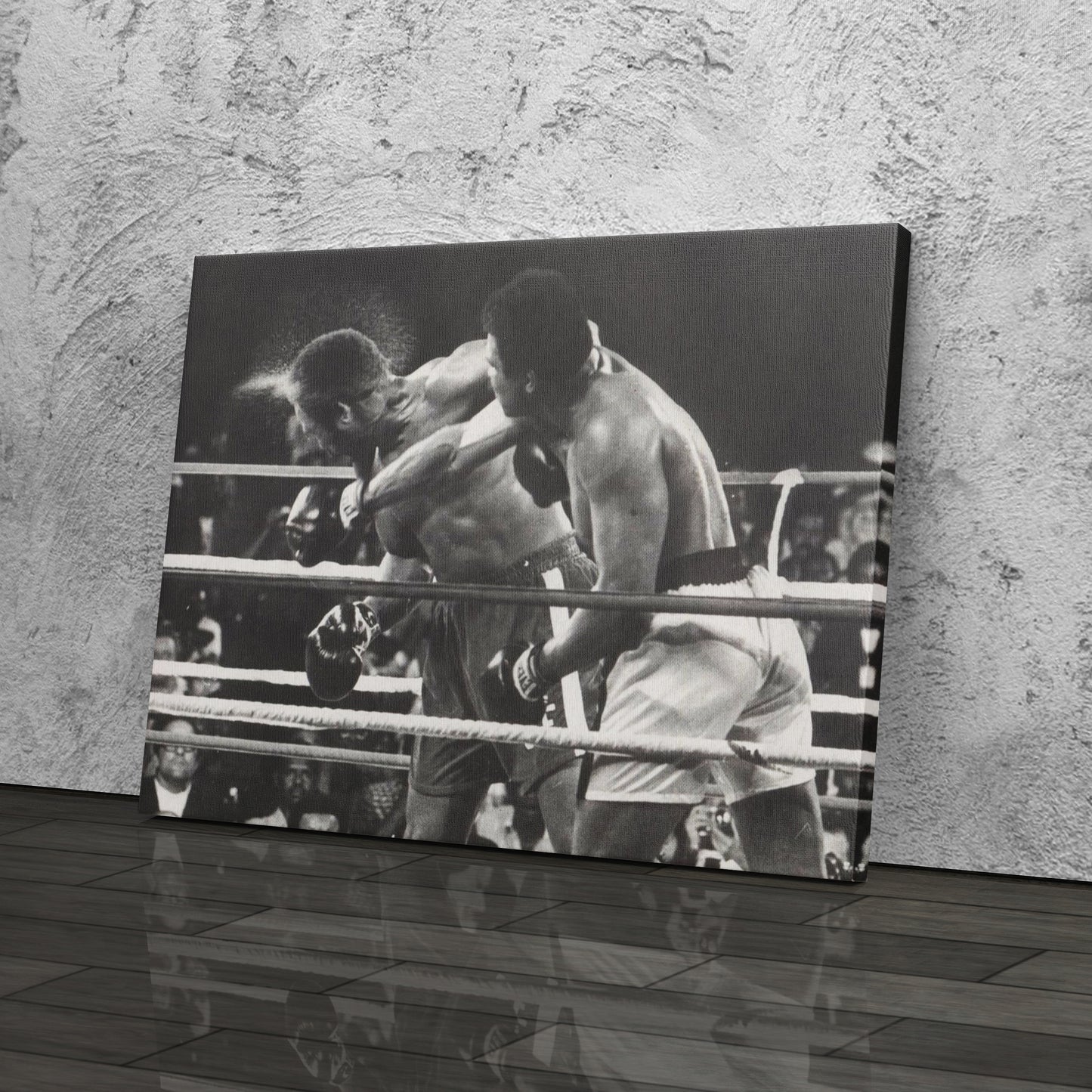 Muhammad Ali vs Joe Frazier Canvas Wall Art – Boxing Legends Decor