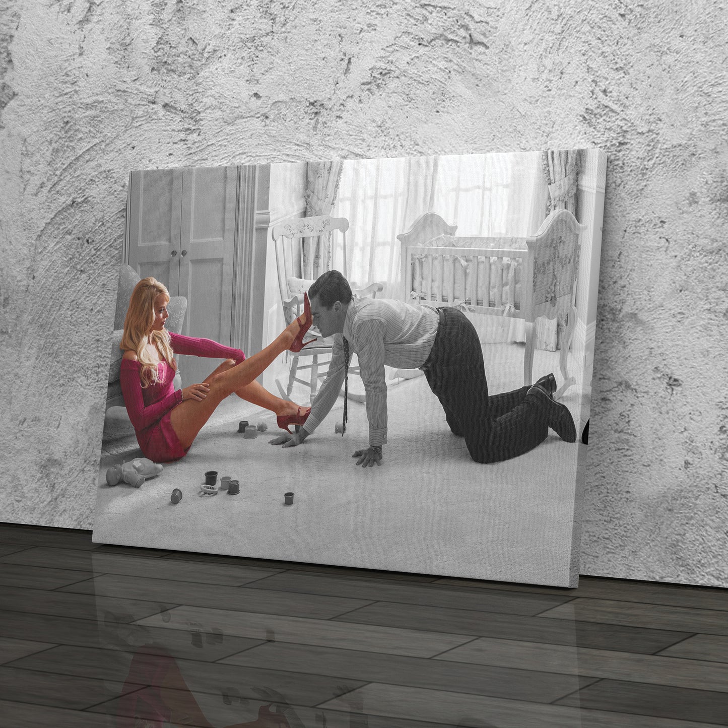 The Wolf of Wall Street Jordan Belfort & DiCaprio – Canvas Wall Art Decor