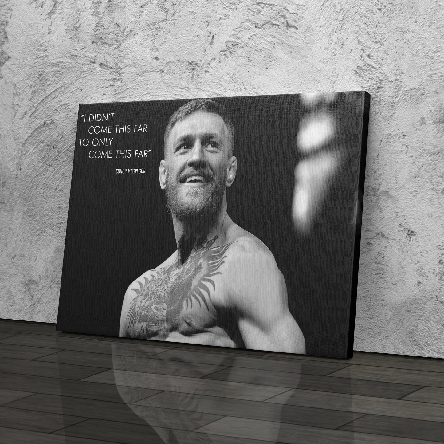 Conor McGregor Quote Canvas Wall Art – Inspirational MMA Print for Home