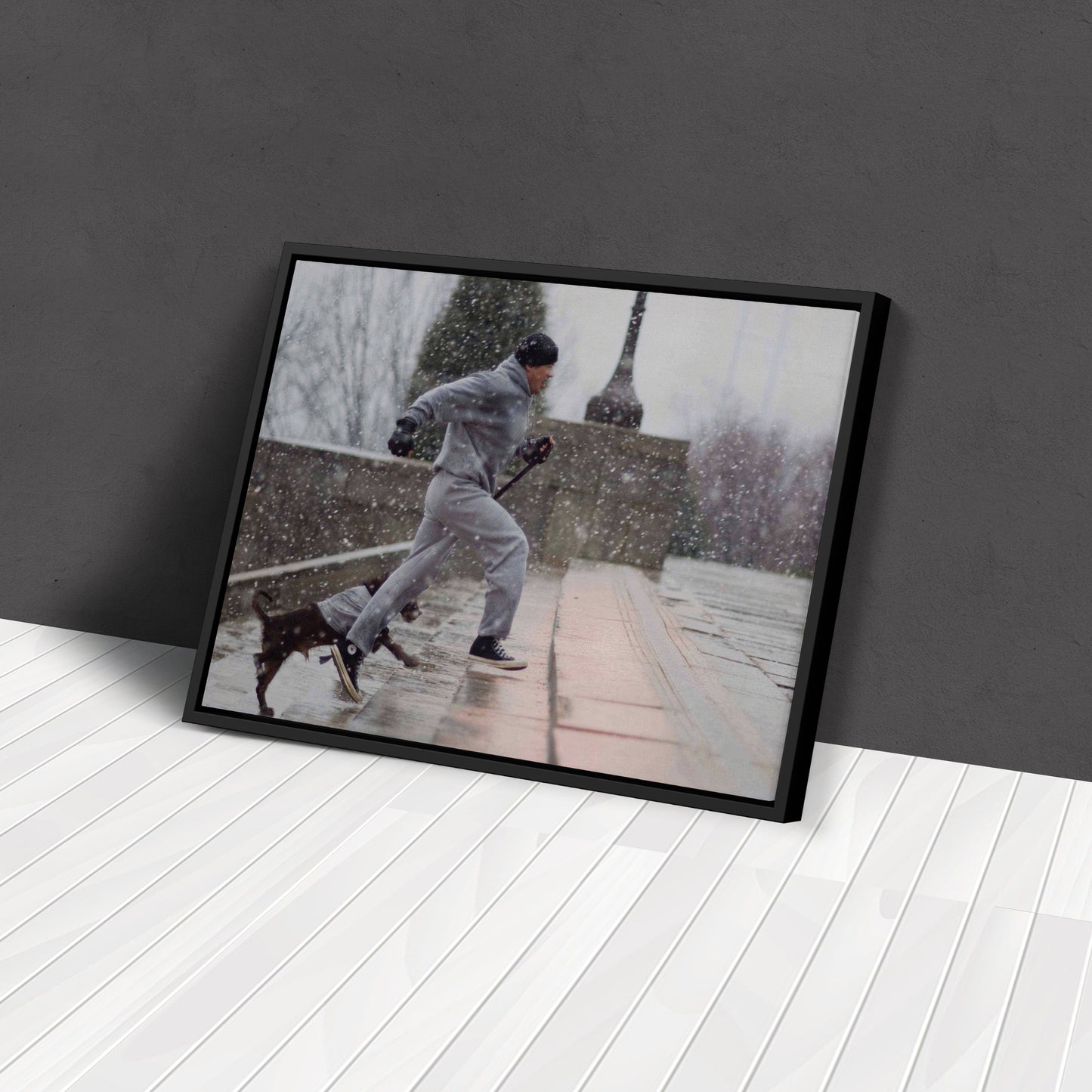 Rocky Balboa Boxing Canvas Wall Art – Legendary Movie Icon Decor