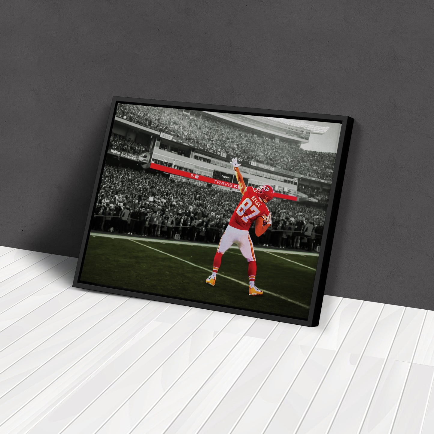 Travis Kelce Kansas City Chiefs Canvas Wall Art – NFL Superstar Decor