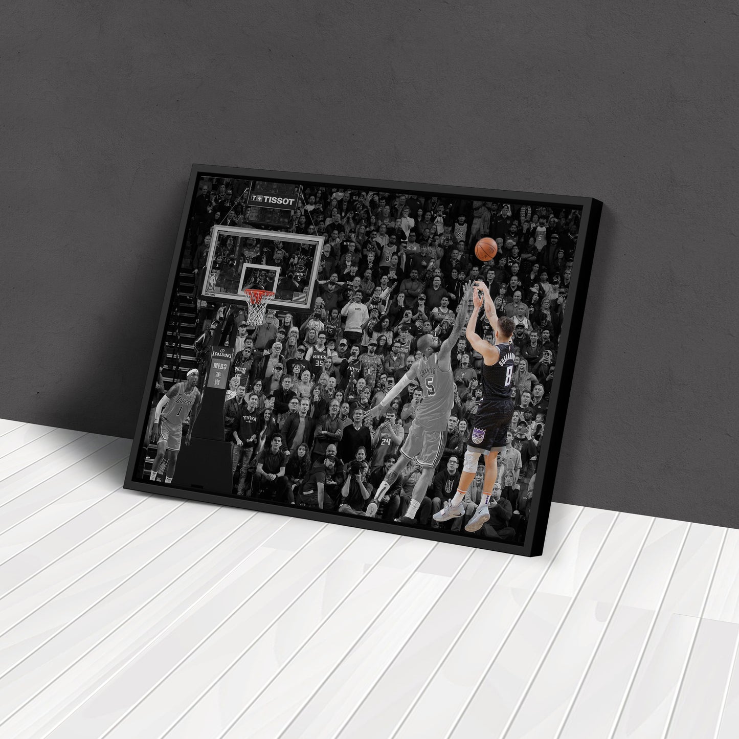 Bogdan Bogdanovic Buzzer Beater vs Lakers Canvas Wall Art Decor - NBA Highlight Art