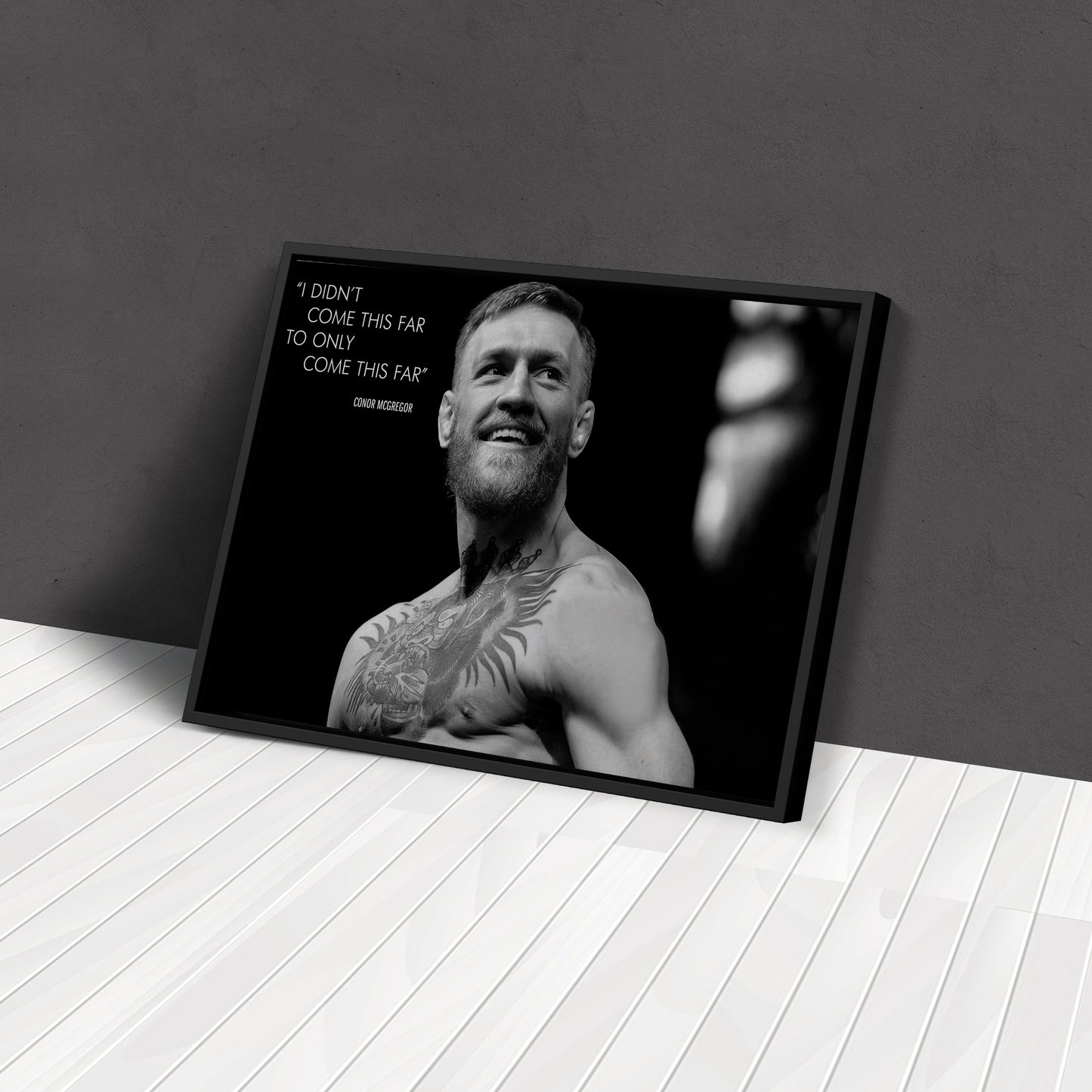 Conor McGregor Quote Canvas Wall Art – Inspirational MMA Print for Home