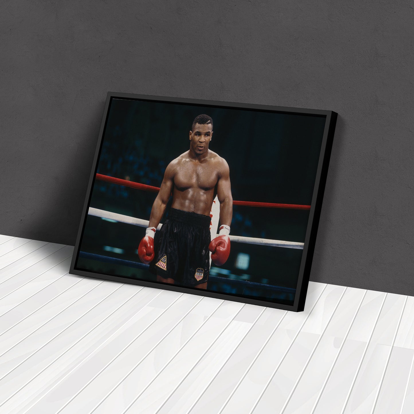 Mike Tyson Standing Poster – Iron Mike Boxing Canvas Art Wall Decor